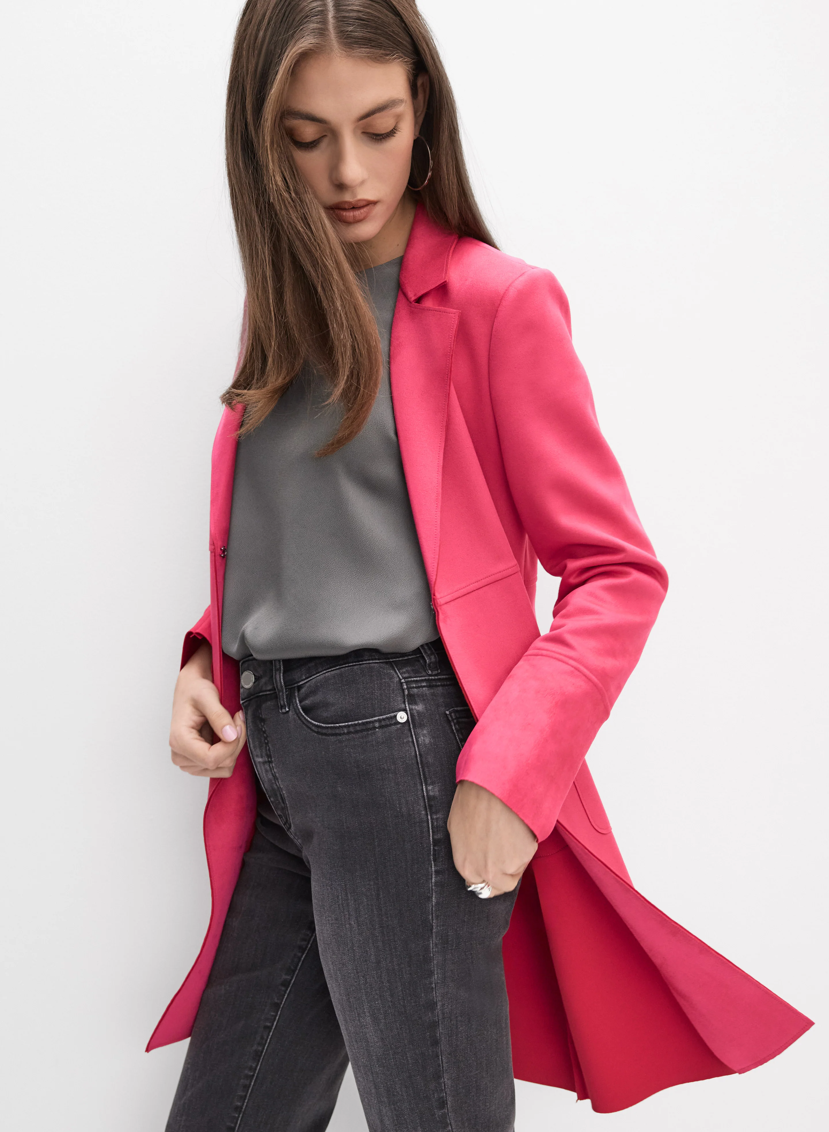 Joseph Ribkoff - Faux-Suede Jacket - Image 5