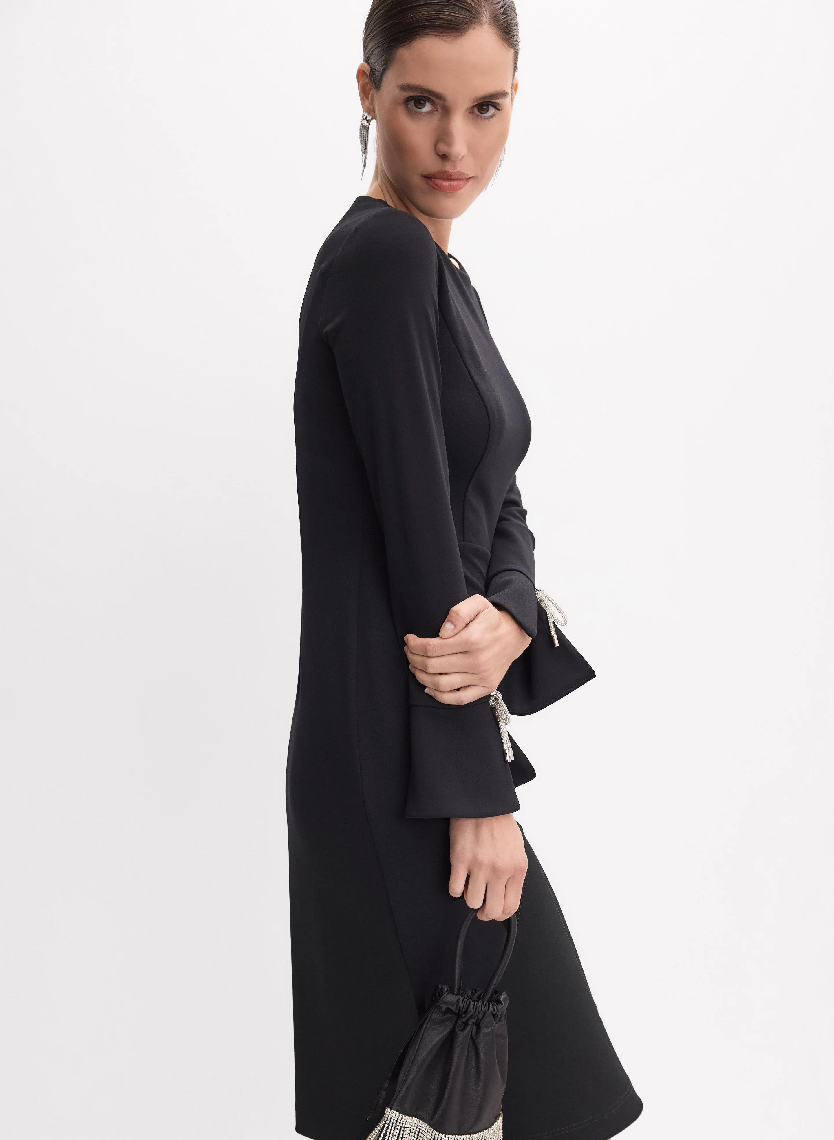 Joseph Ribkoff - Fitted Crepe Dress - Image 6