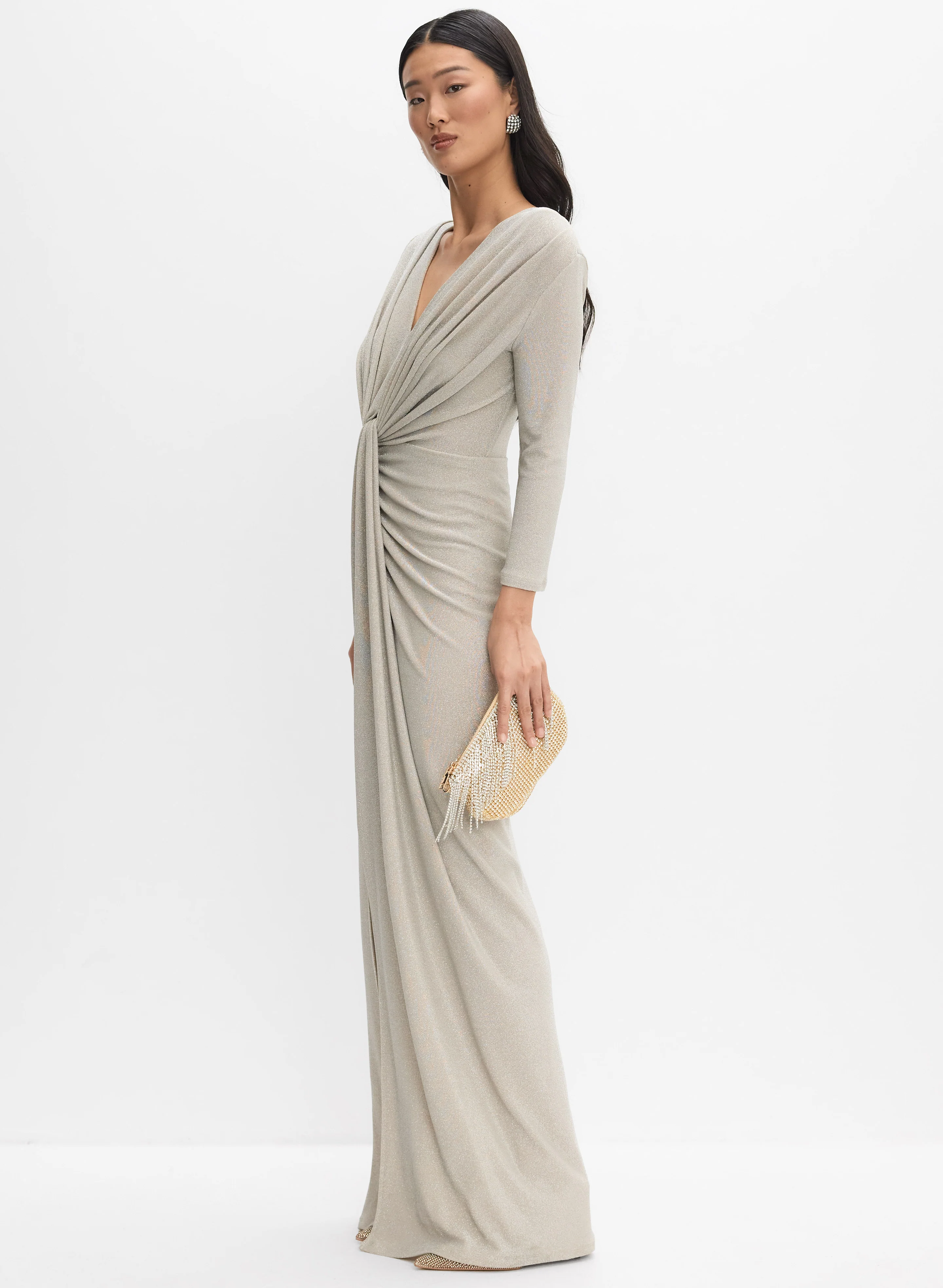 Joseph Ribkoff - Fitted Glitter Dress - Image 3