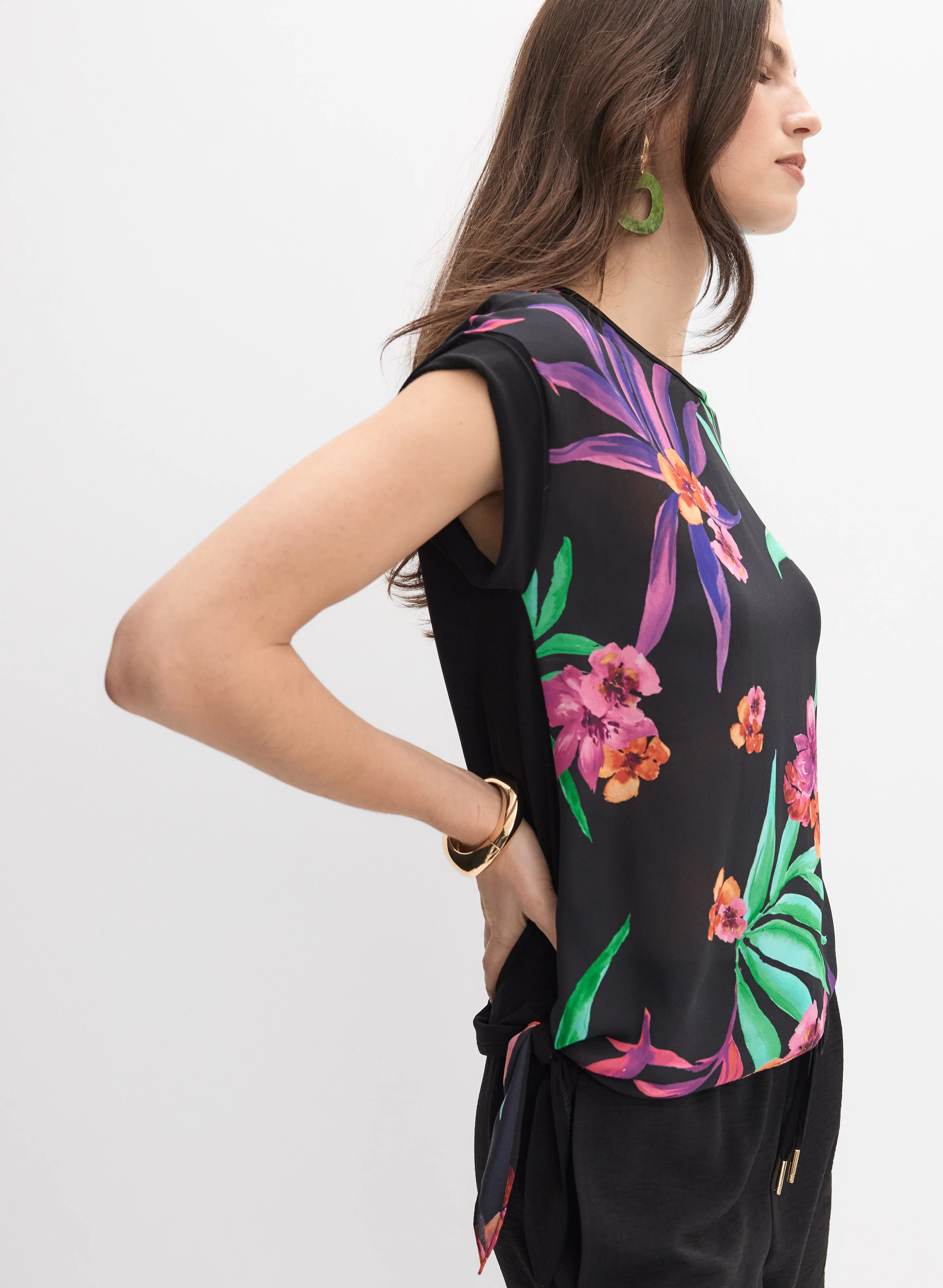 Joseph Ribkoff - Floral Front Top - Image 5