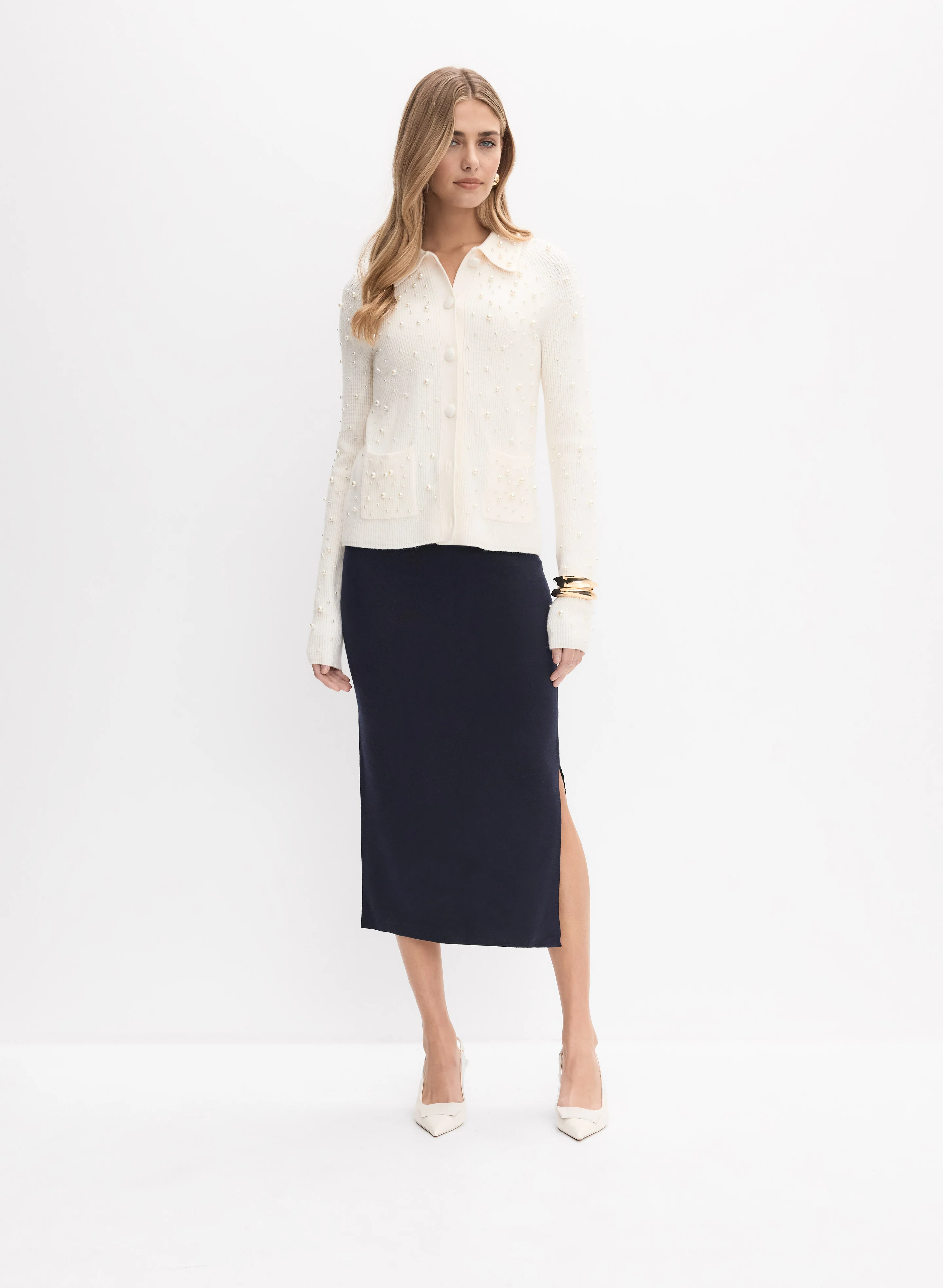 Joseph Ribkoff - Knit Pencil Skirt - Image 3