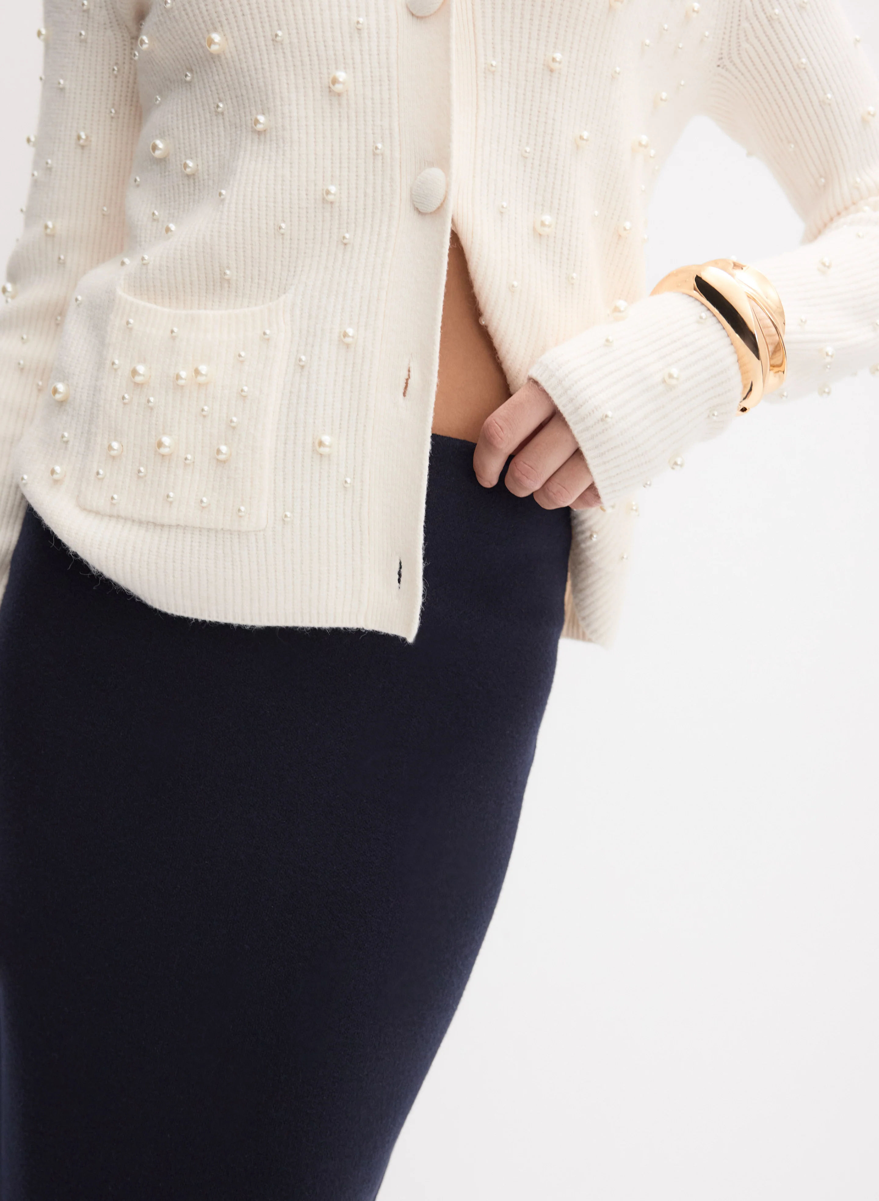 Joseph Ribkoff - Knit Pencil Skirt - Image 4