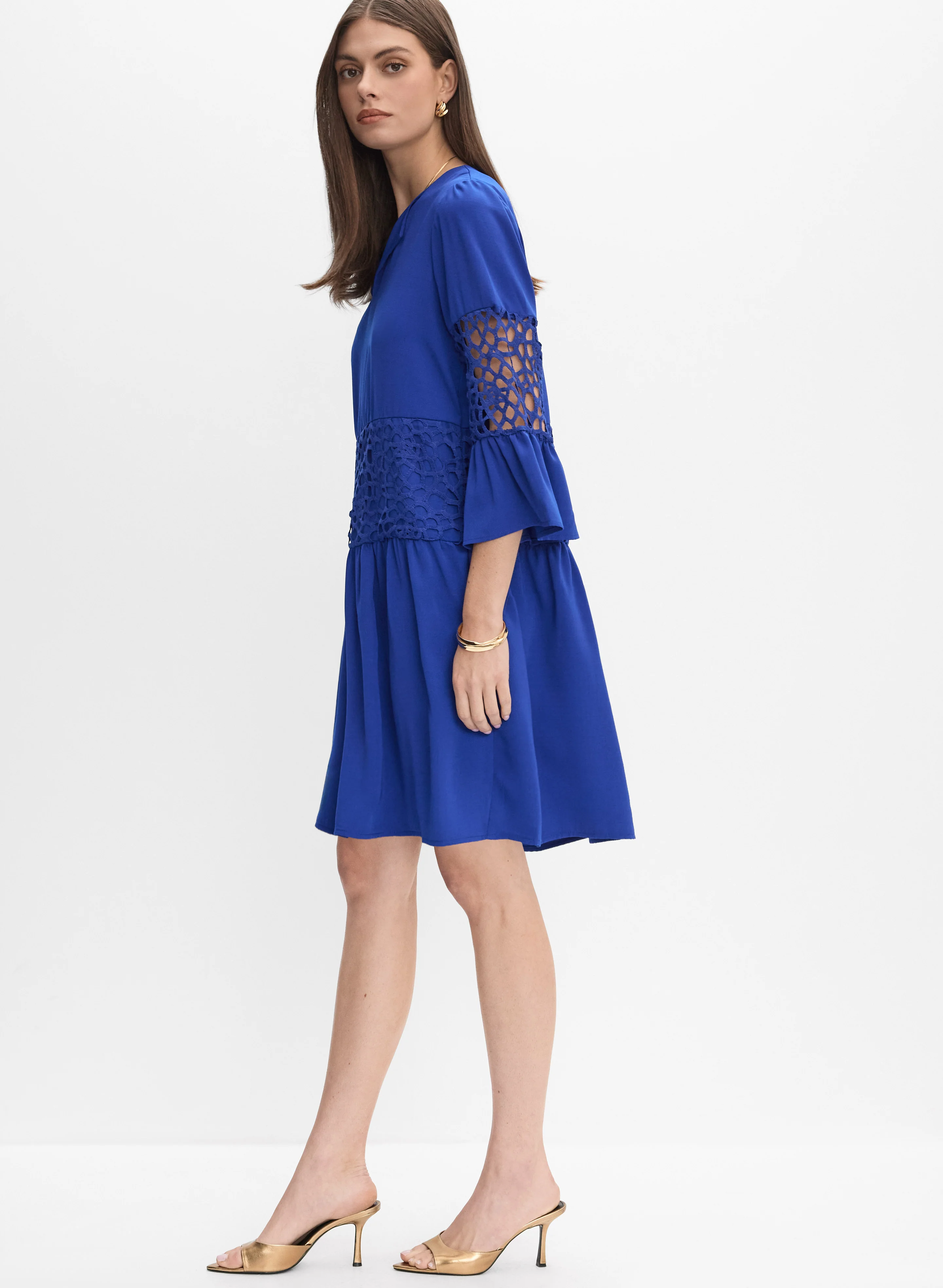 Joseph Ribkoff - Lace Detail Dress - Image 3