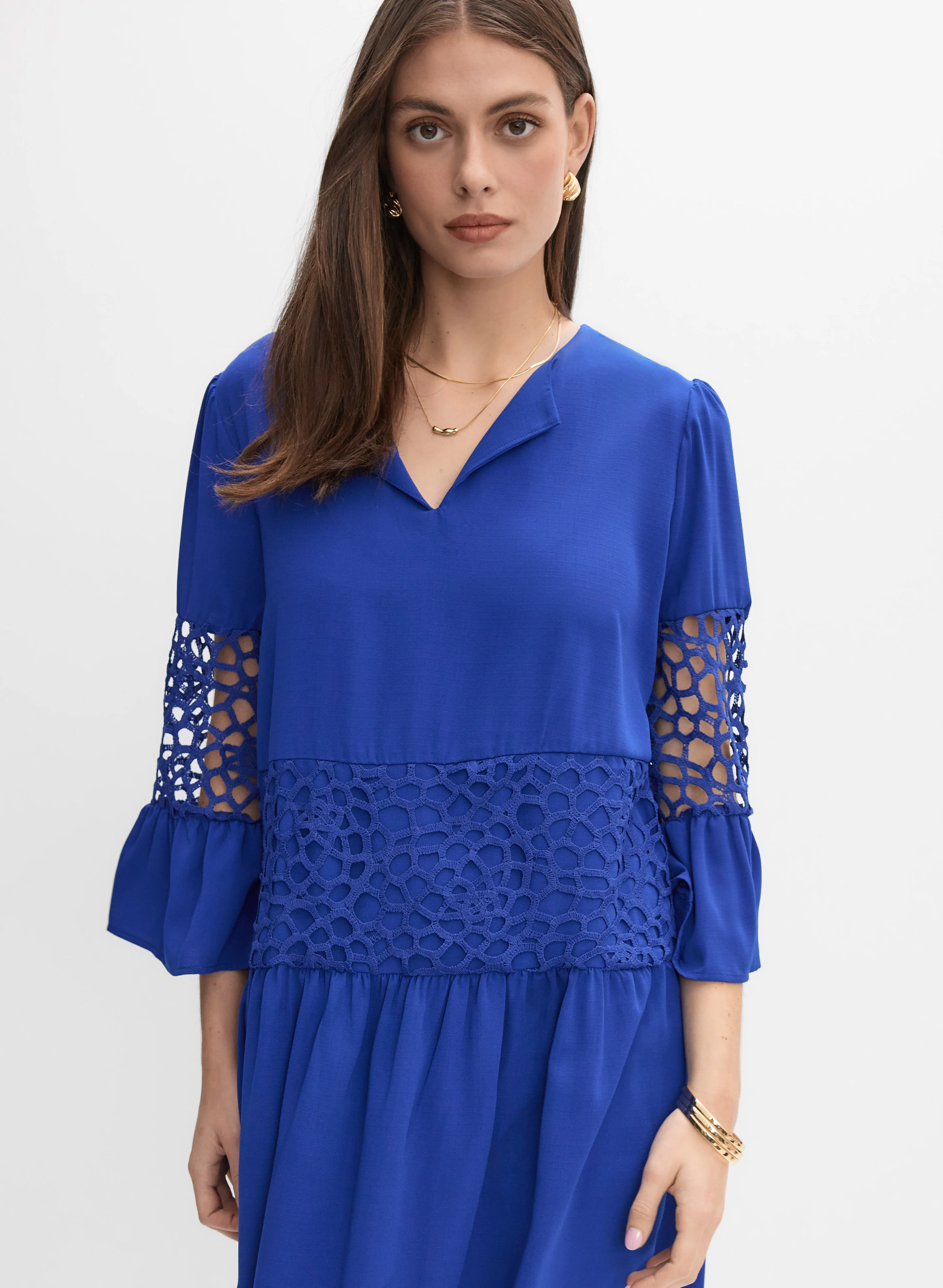 Joseph Ribkoff - Lace Detail Dress - Image 4