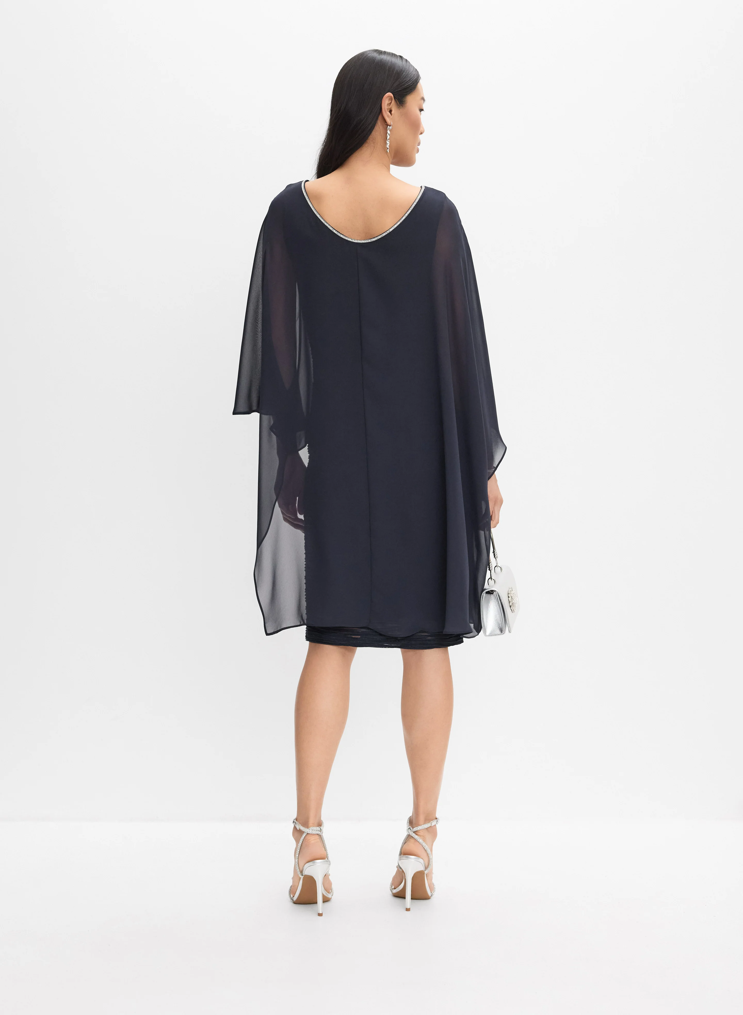 Joseph Ribkoff - Layered Sheath Dress - Image 4
