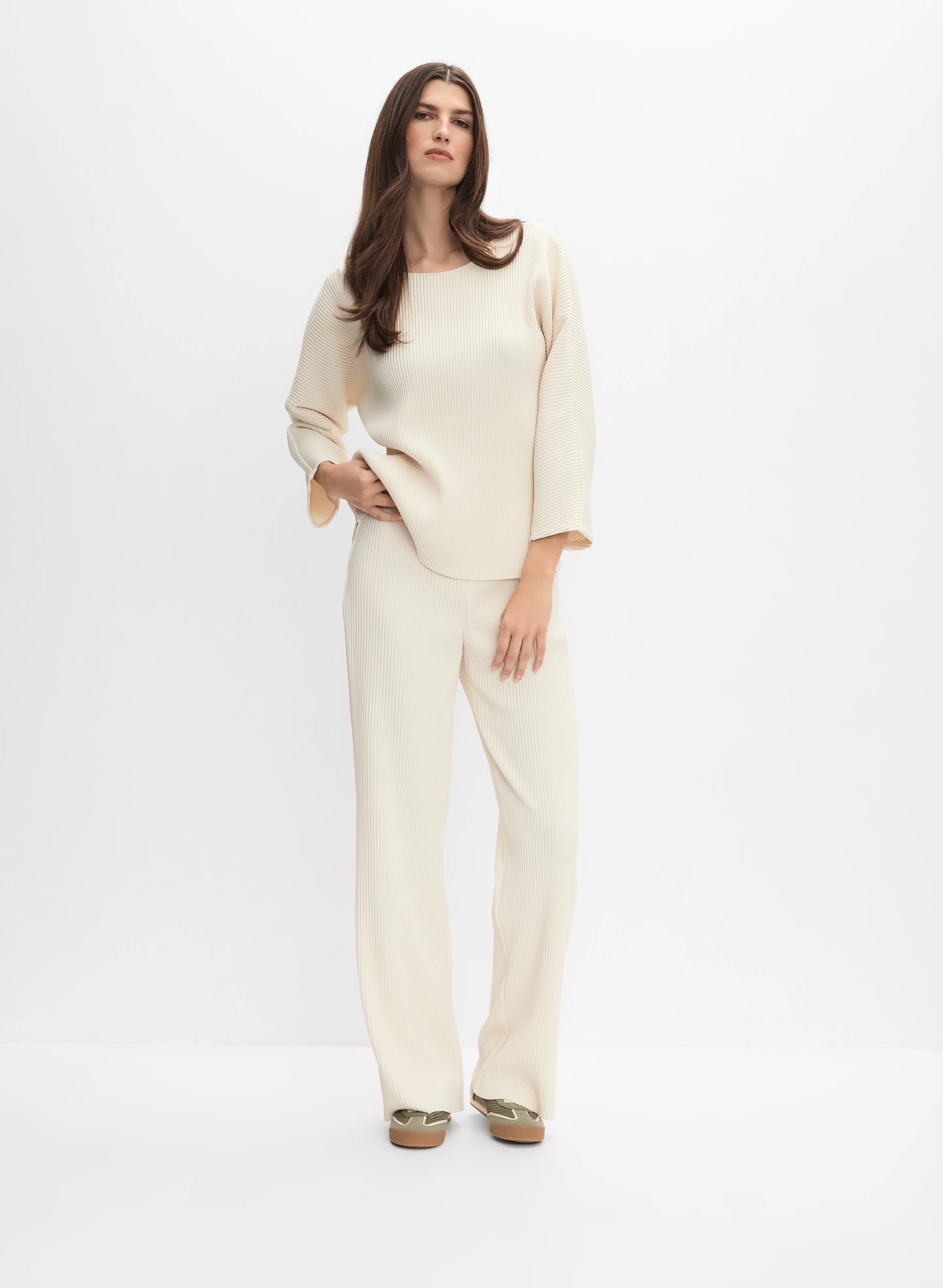 Joseph Ribkoff - Rib Knit Pants - Image 3