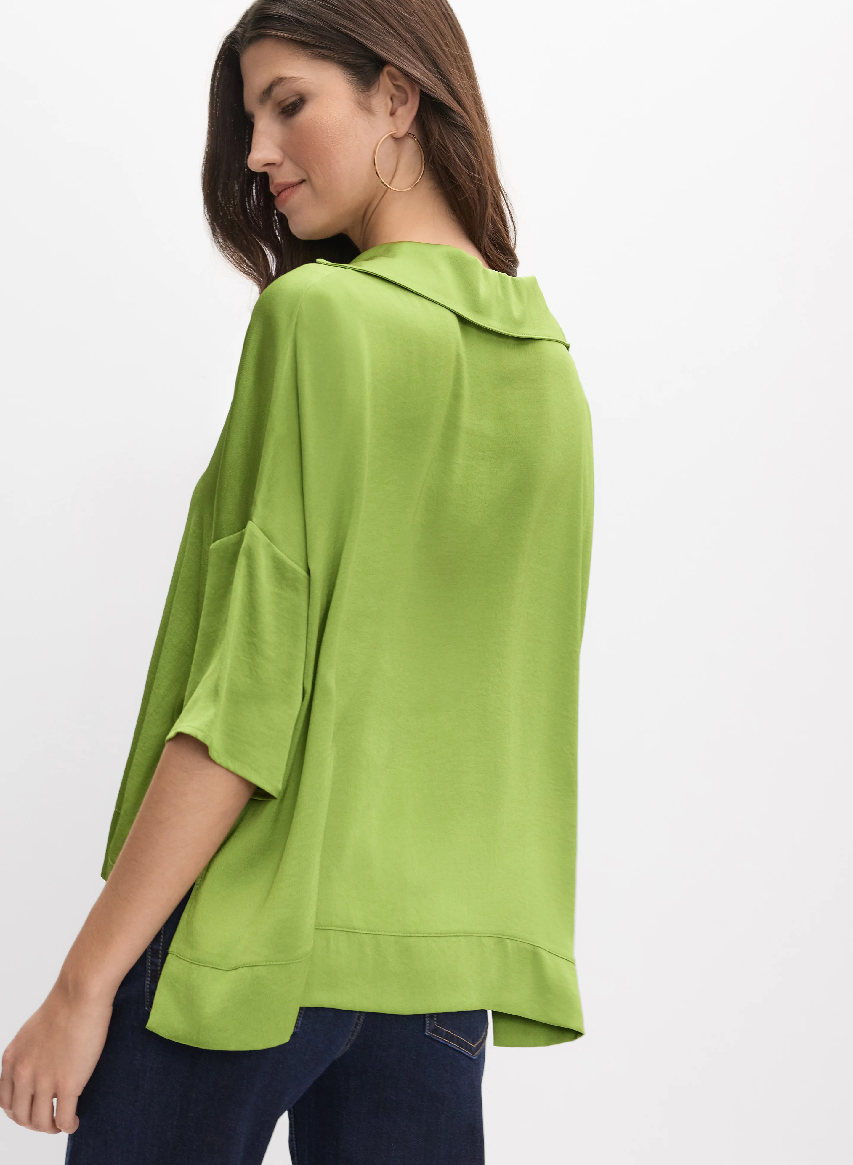 Joseph Ribkoff - Satin Boxy Blouse - Image 4