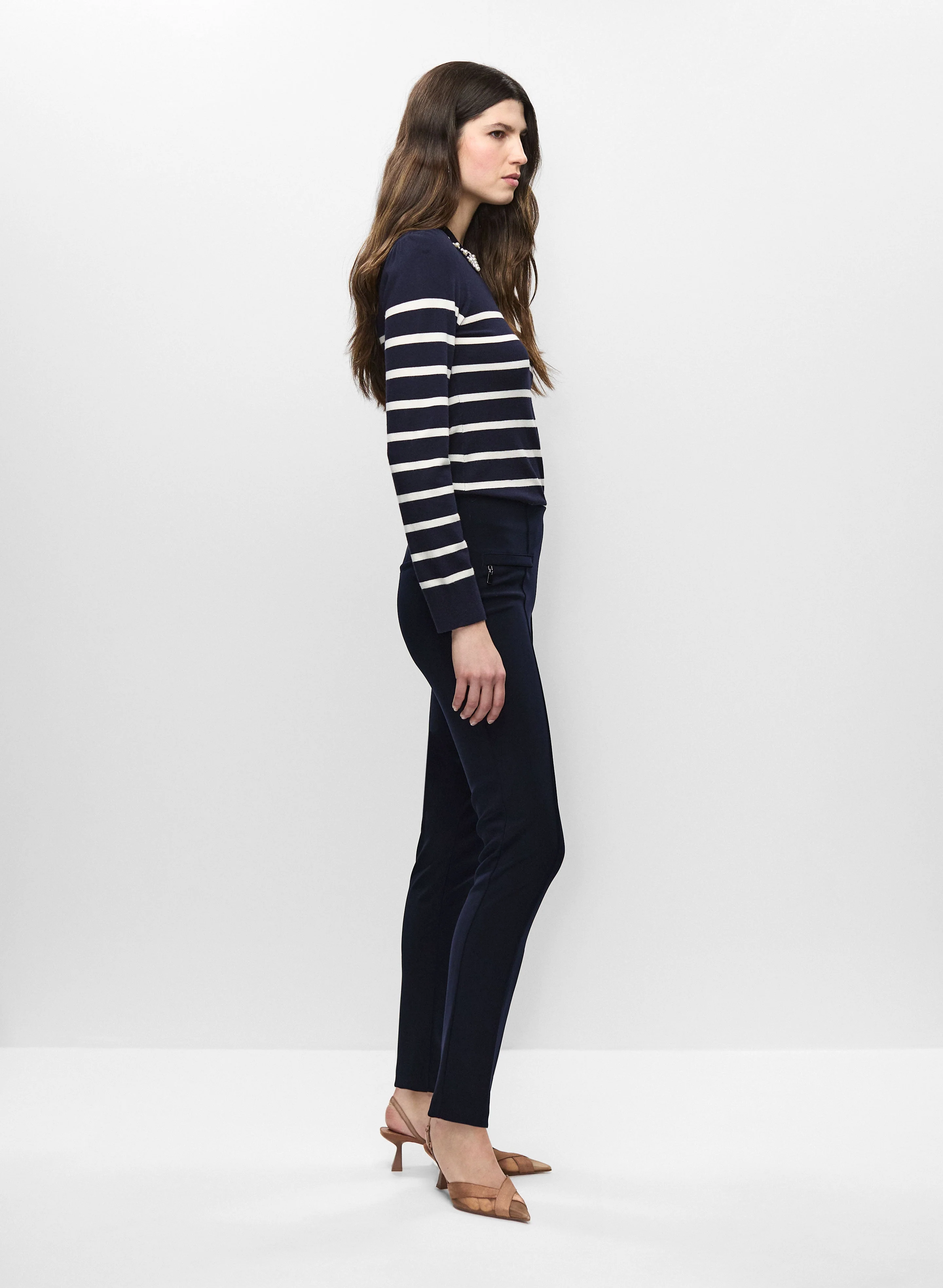 Joseph Ribkoff – Tapered Pull On Pants - Image 5