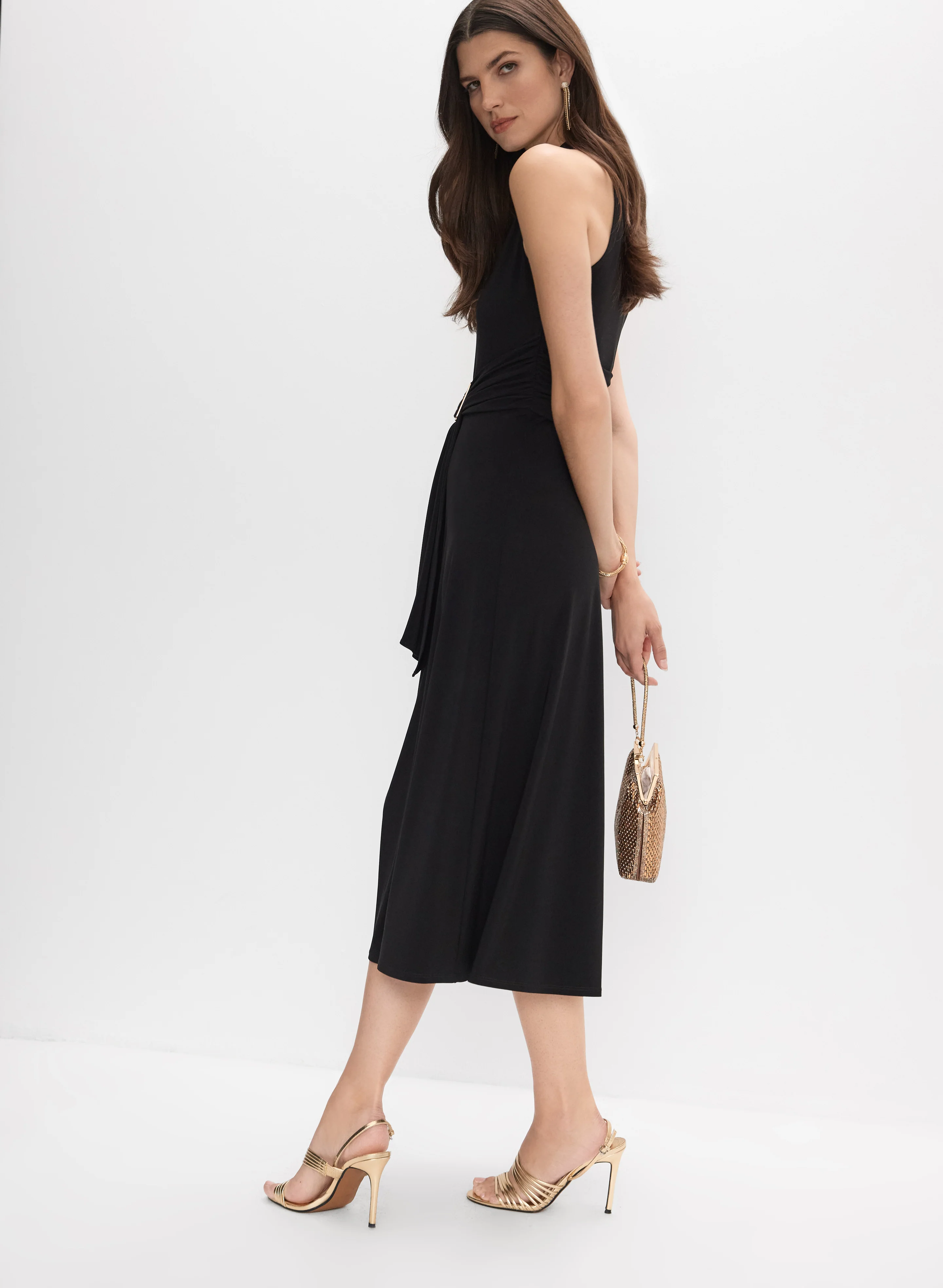 Joseph Ribkoff - Sleeveless Belt Dress - Image 3