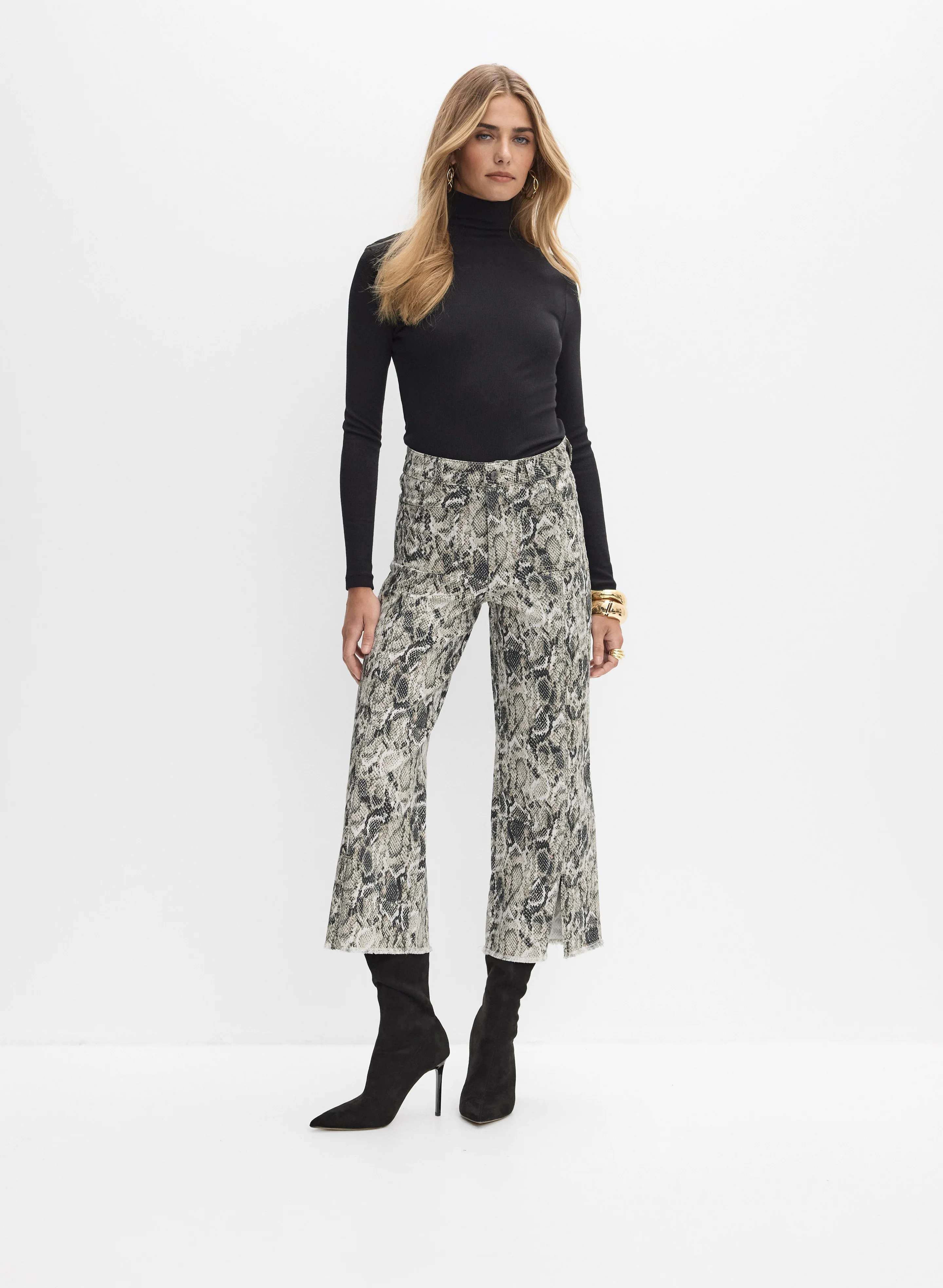 Joseph Ribkoff - Snake Print Pants - Image 3