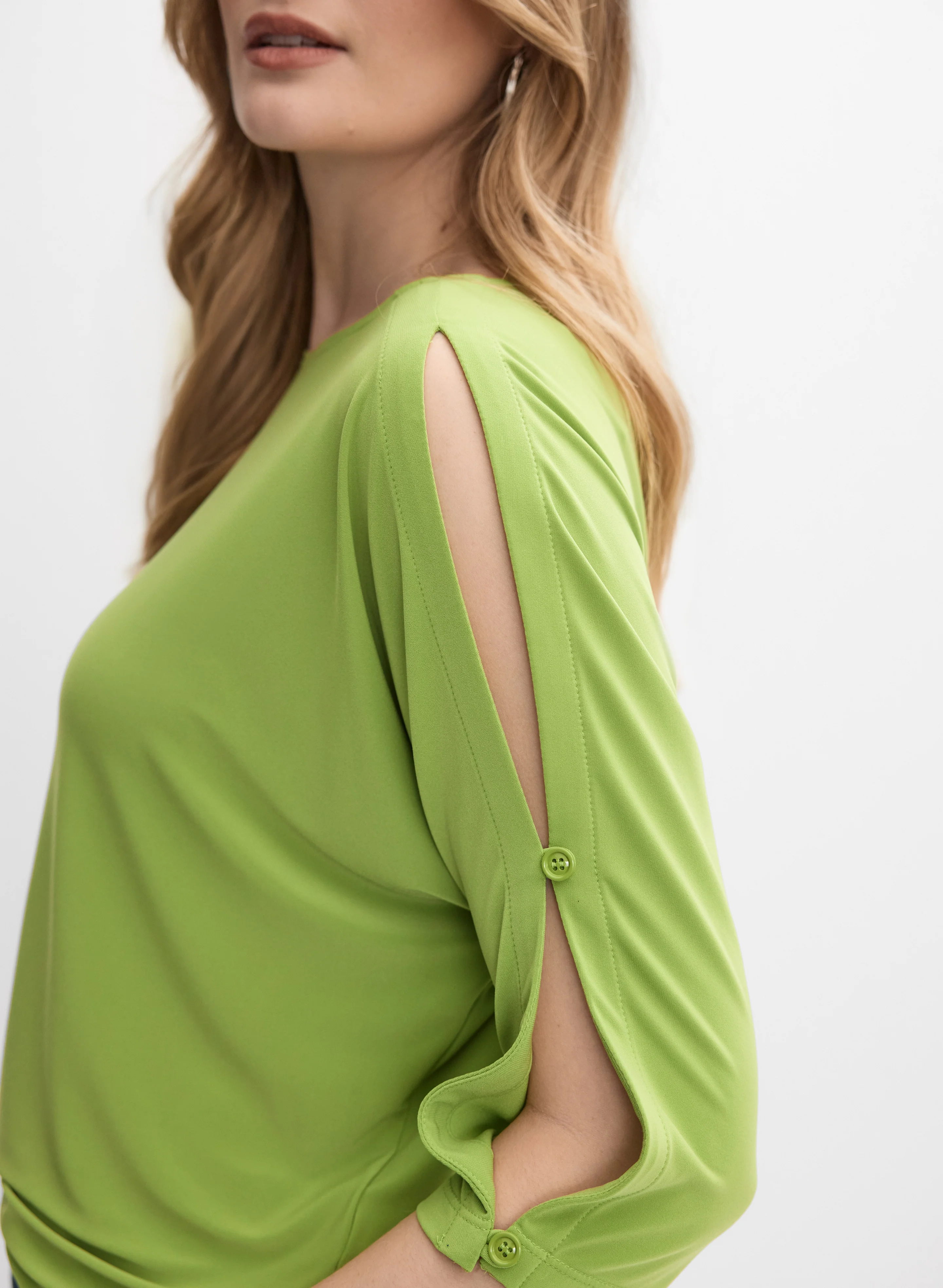 Joseph Ribkoff - Split Sleeve Top - Image 2
