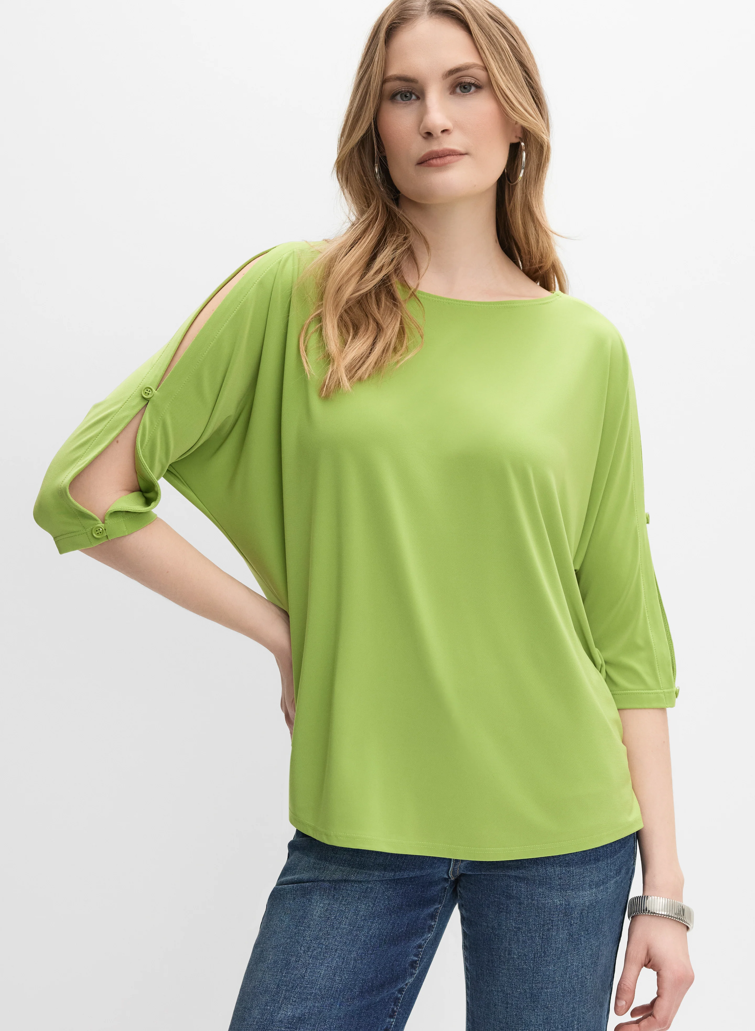 Joseph Ribkoff - Split Sleeve Top - Image 6