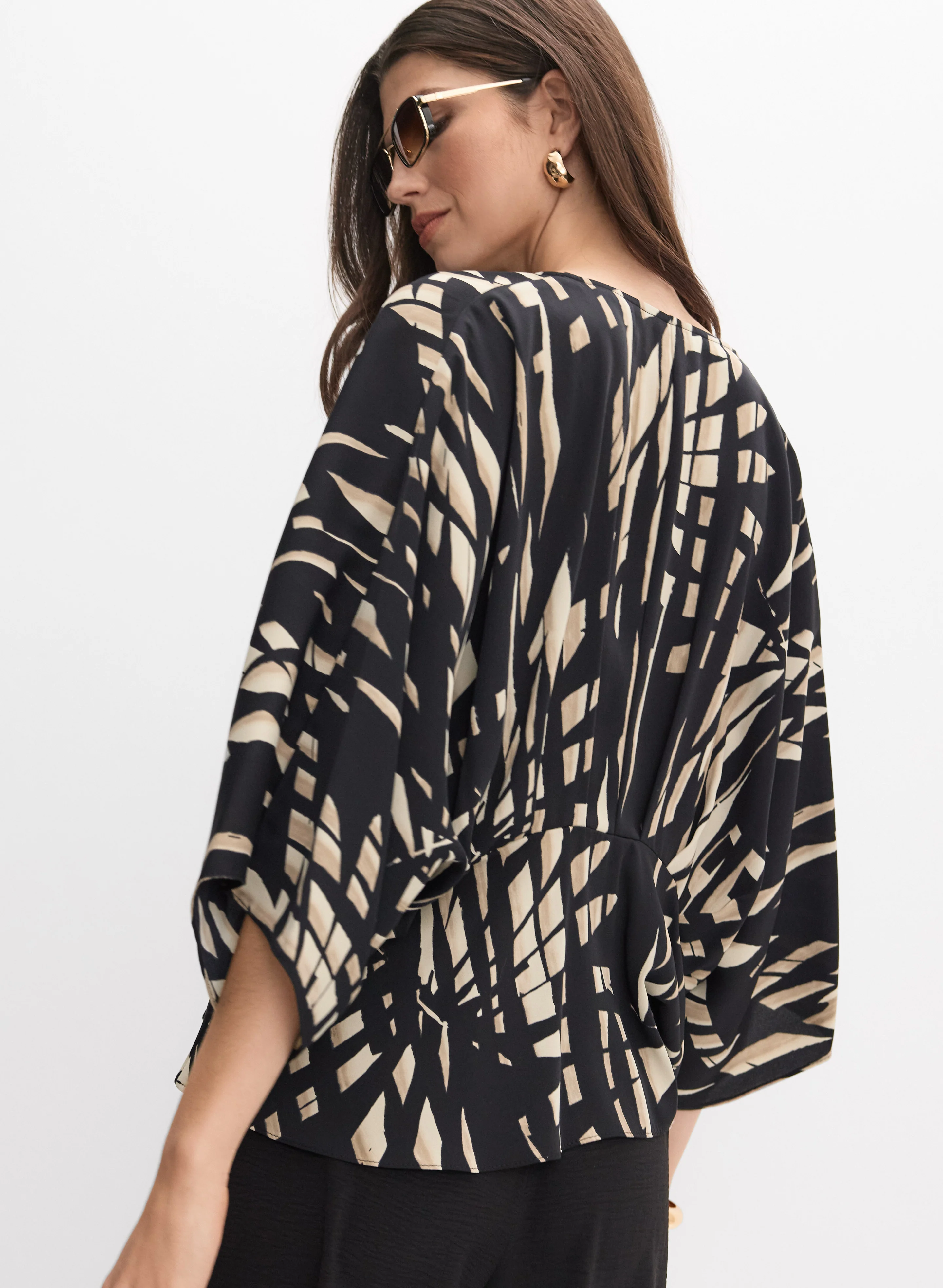 Joseph Ribkoff - Tropical Print Blouse - Image 4