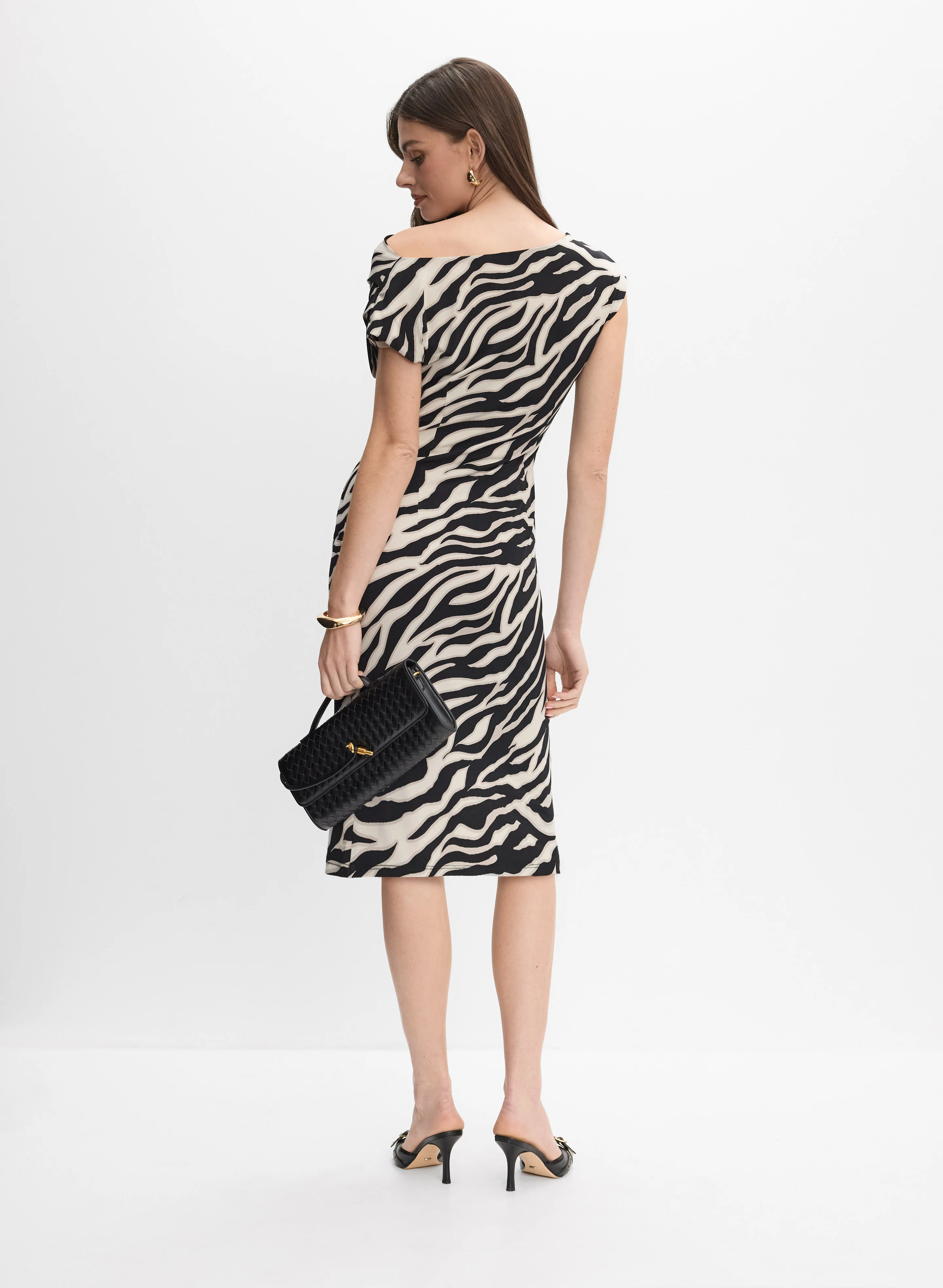 Joseph Ribkoff - Zebra Print Dress - Image 5