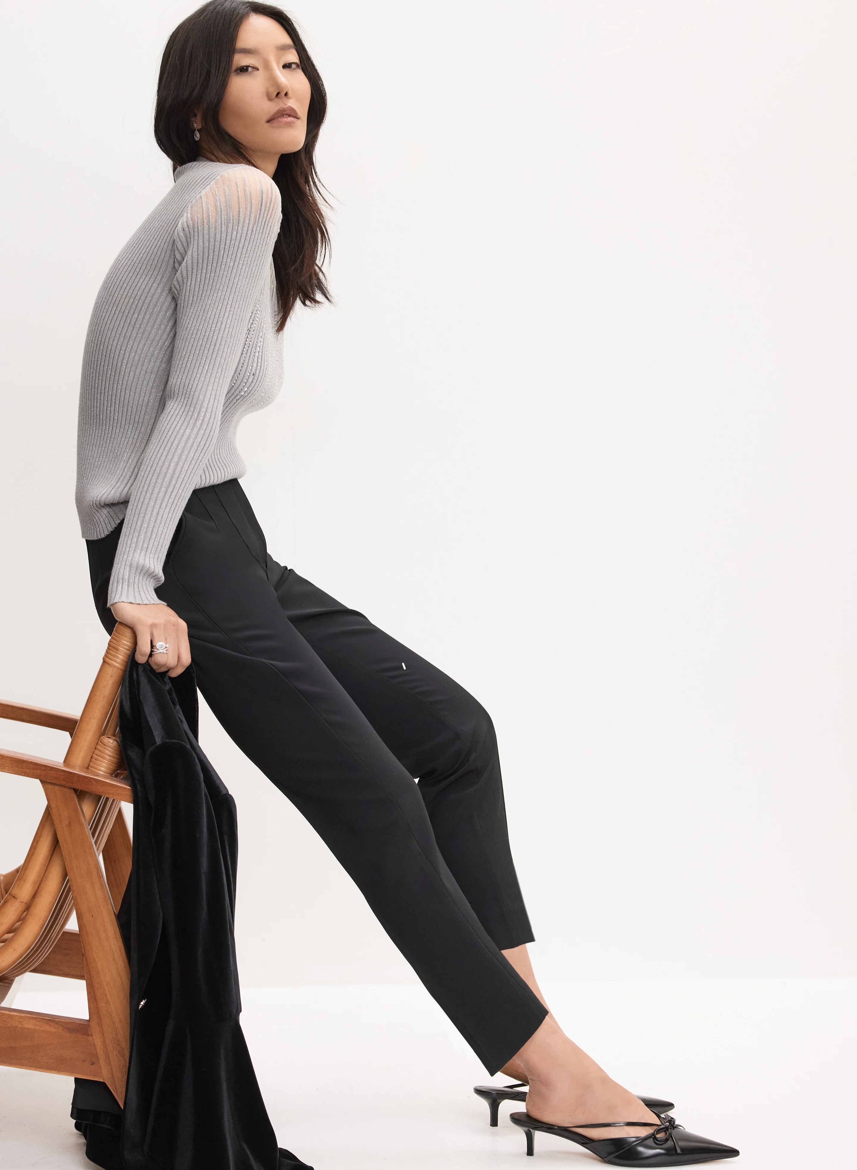 Juliette Dart Waist Straight-Leg Pants - Image 5