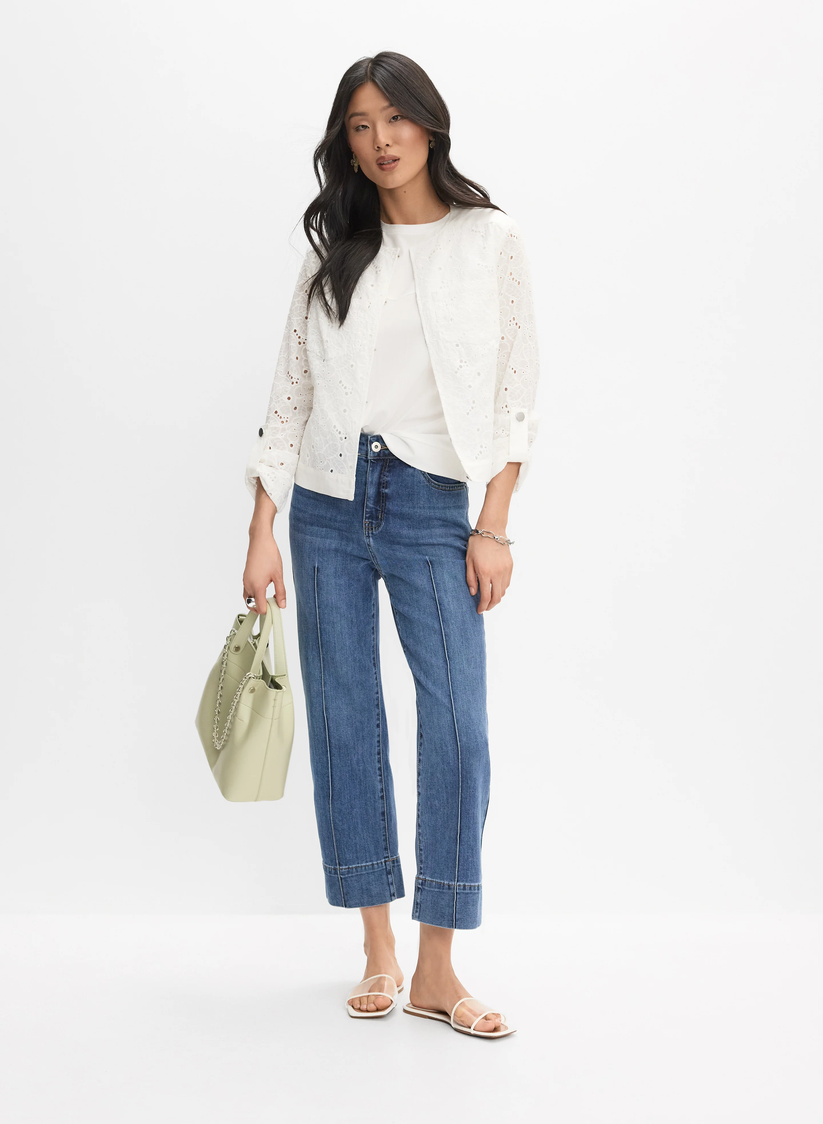 Lace Crew Neck Jacket - Image 3