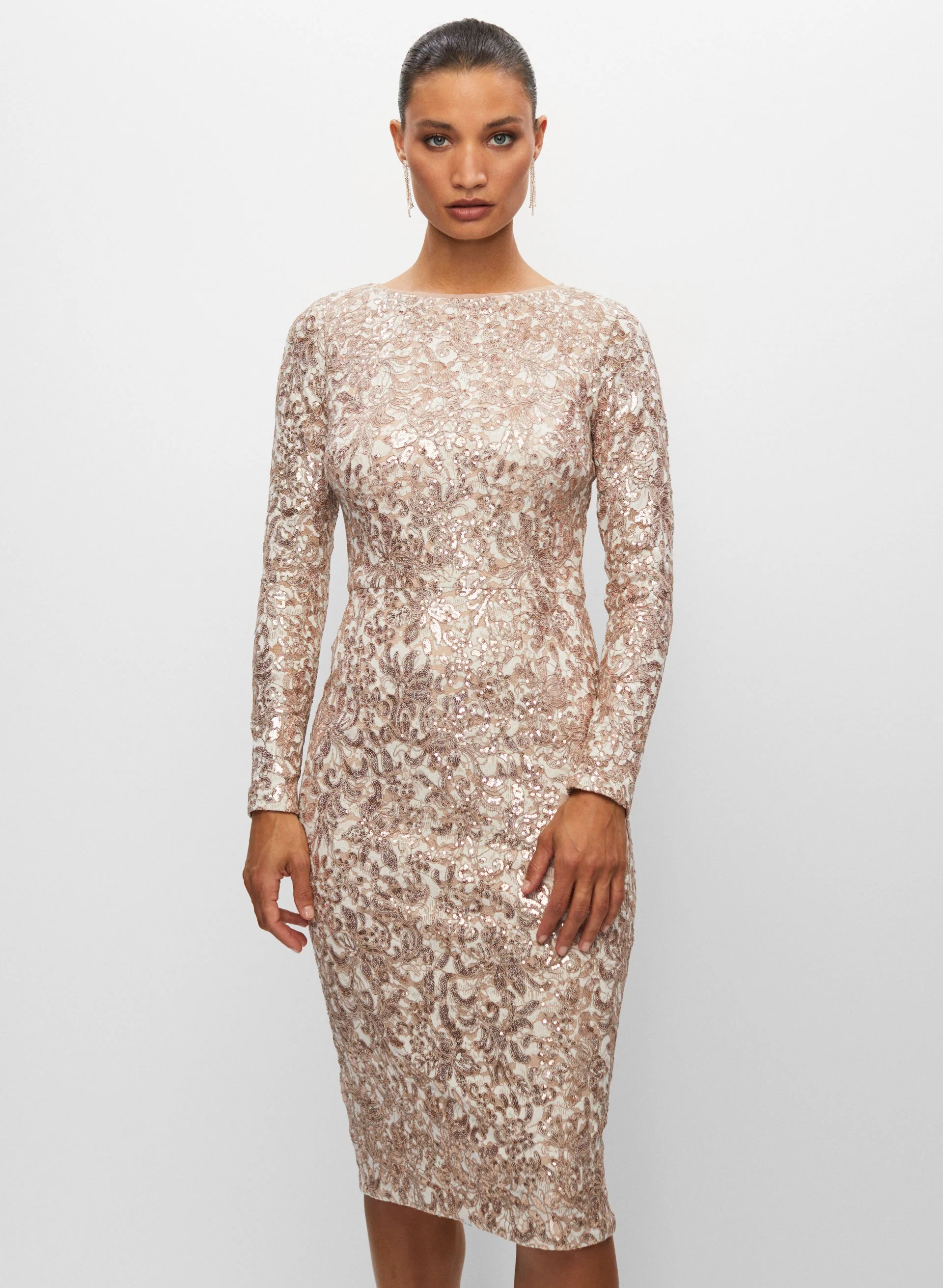 Lace Detail Dress - Image 5