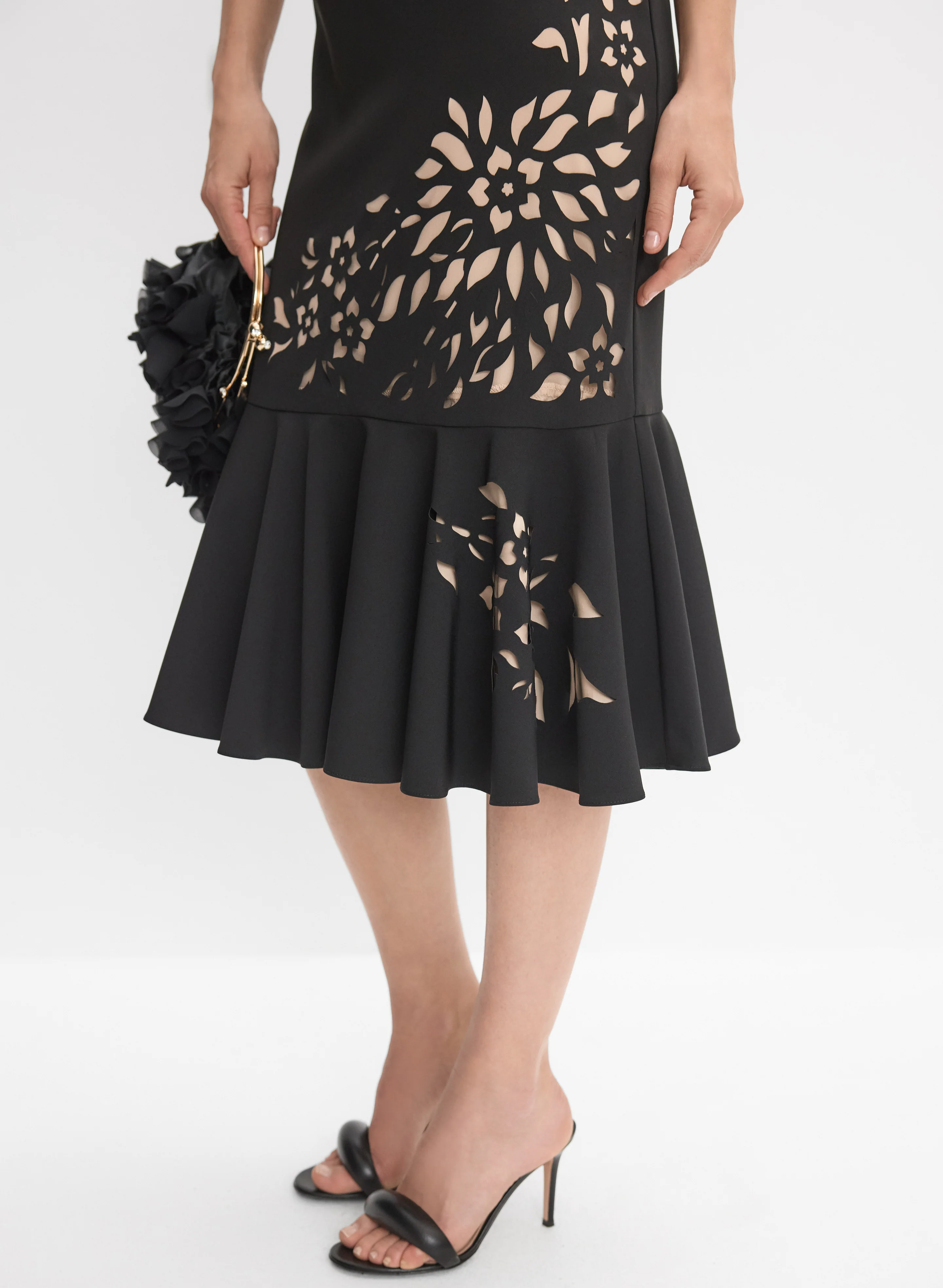 Laser-Cut Floral Dress - Image 4