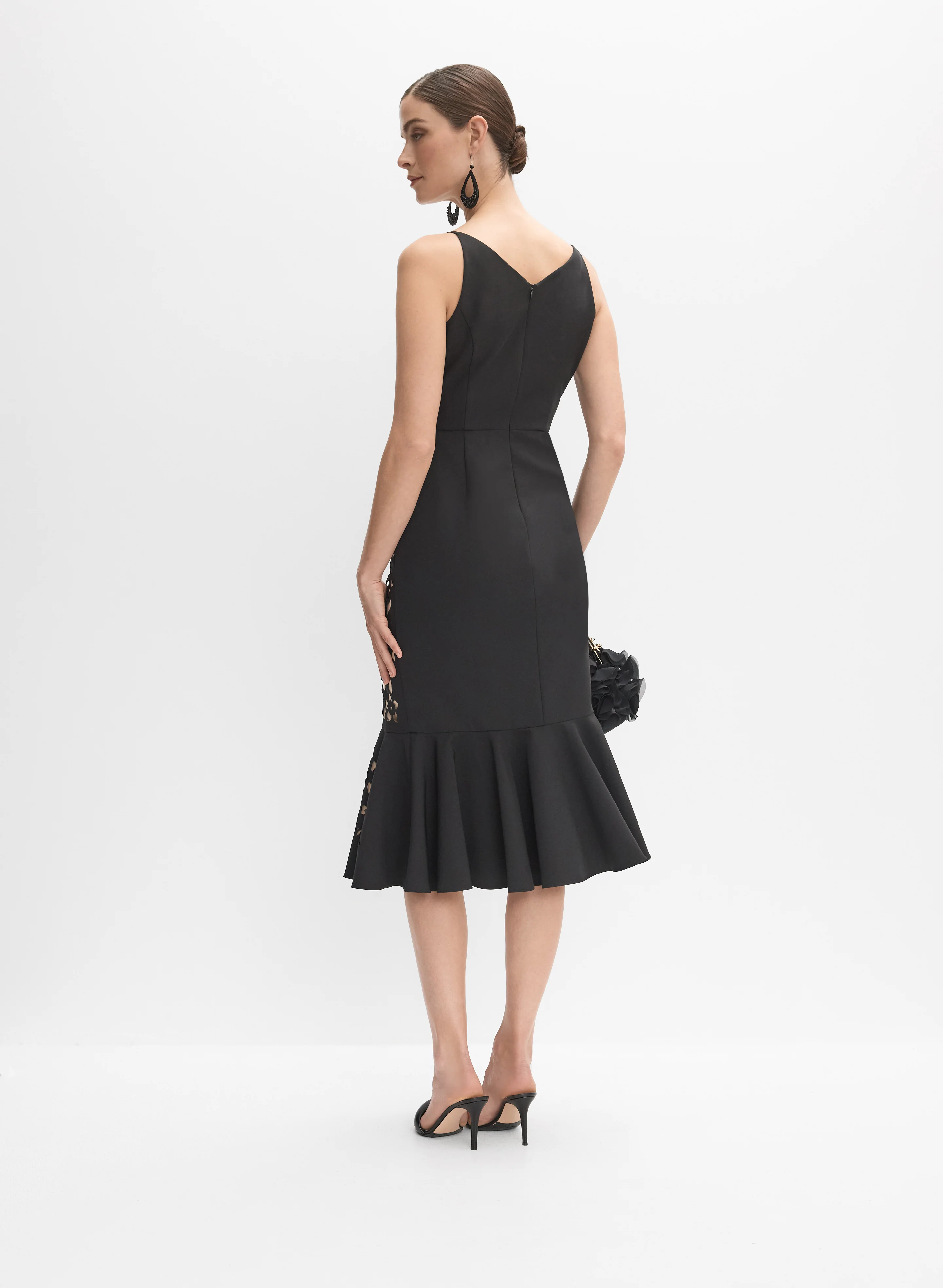 Laser-Cut Floral Dress - Image 5