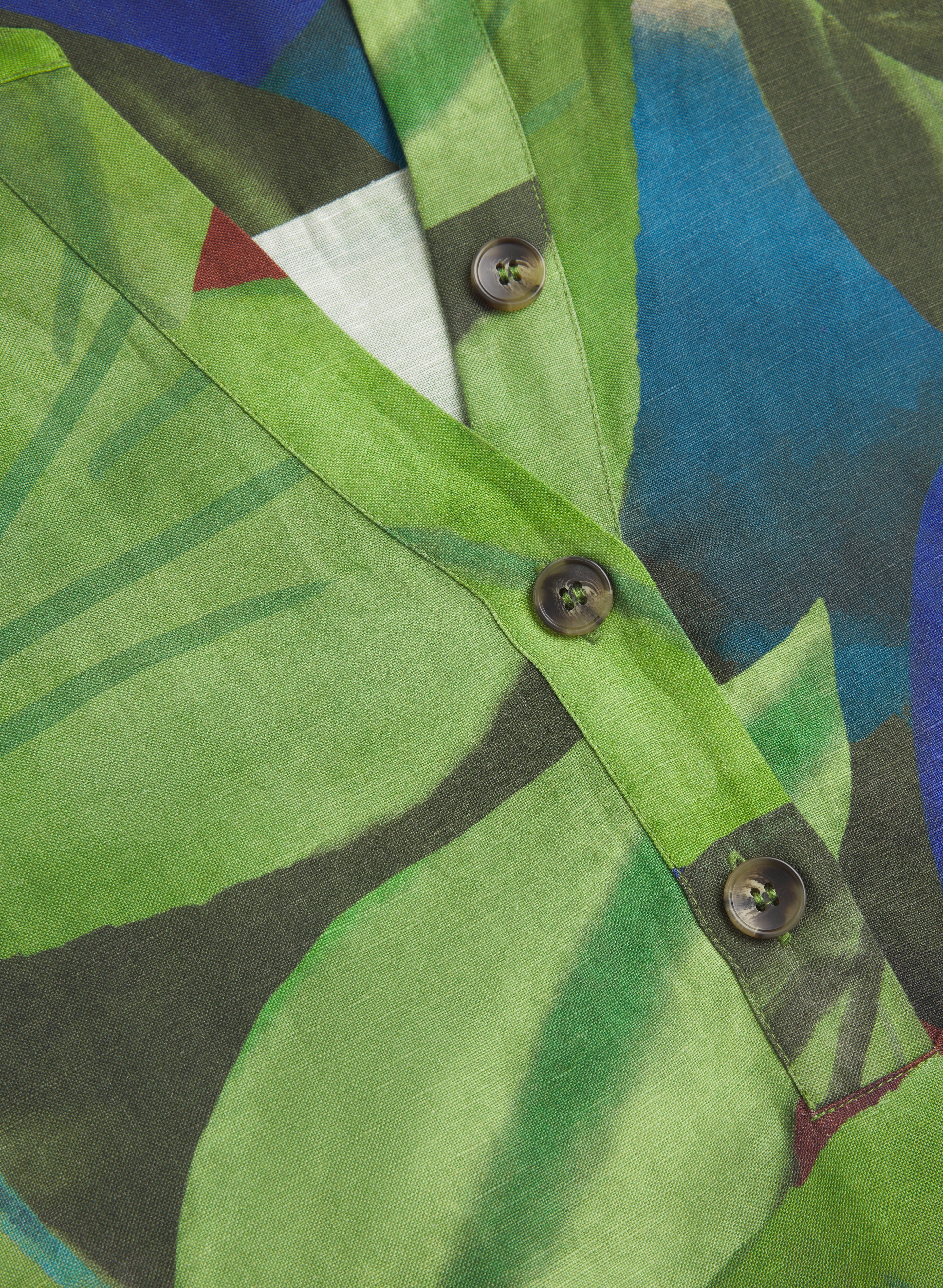 Leaf Print Short Dress - Image 7
