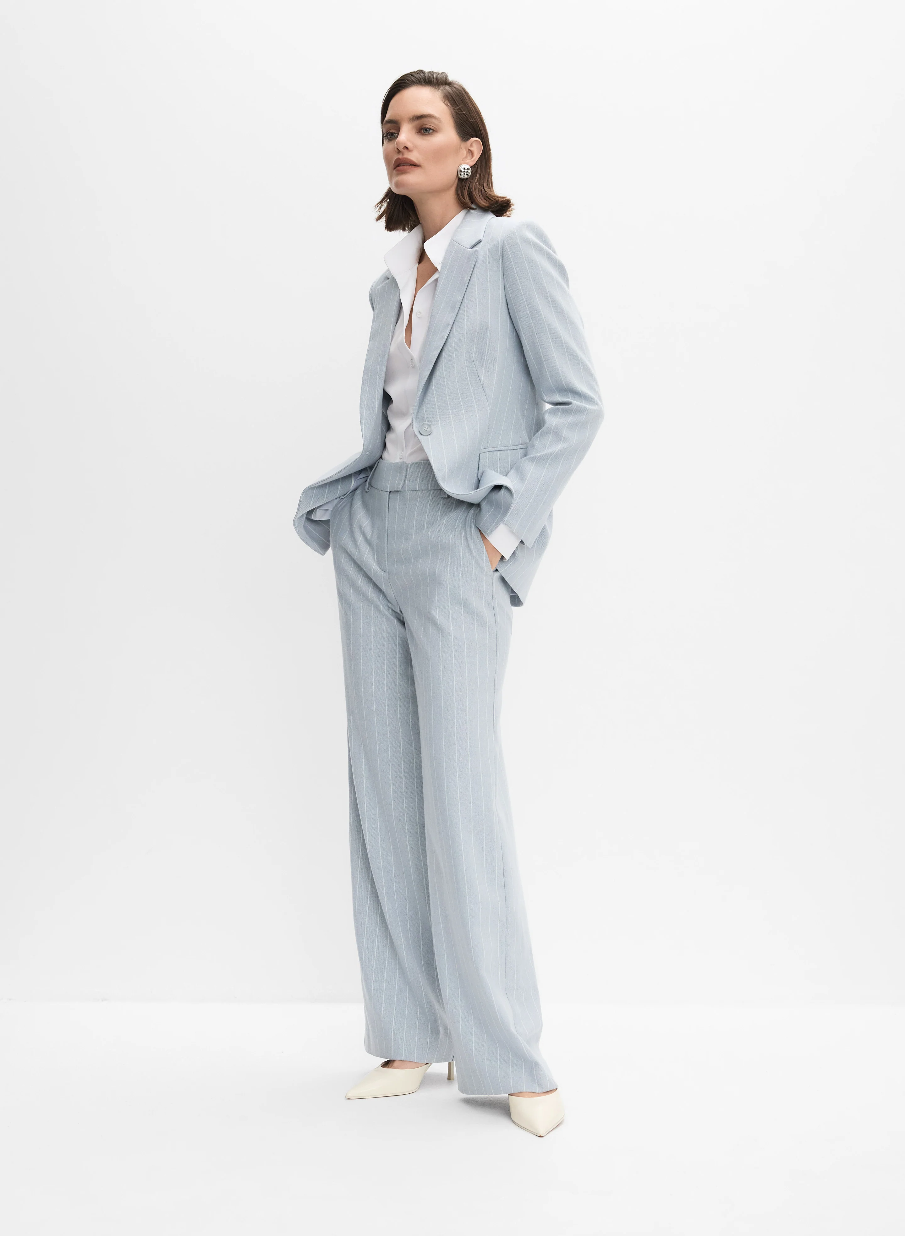 Long Stripe Blazer - Image 9