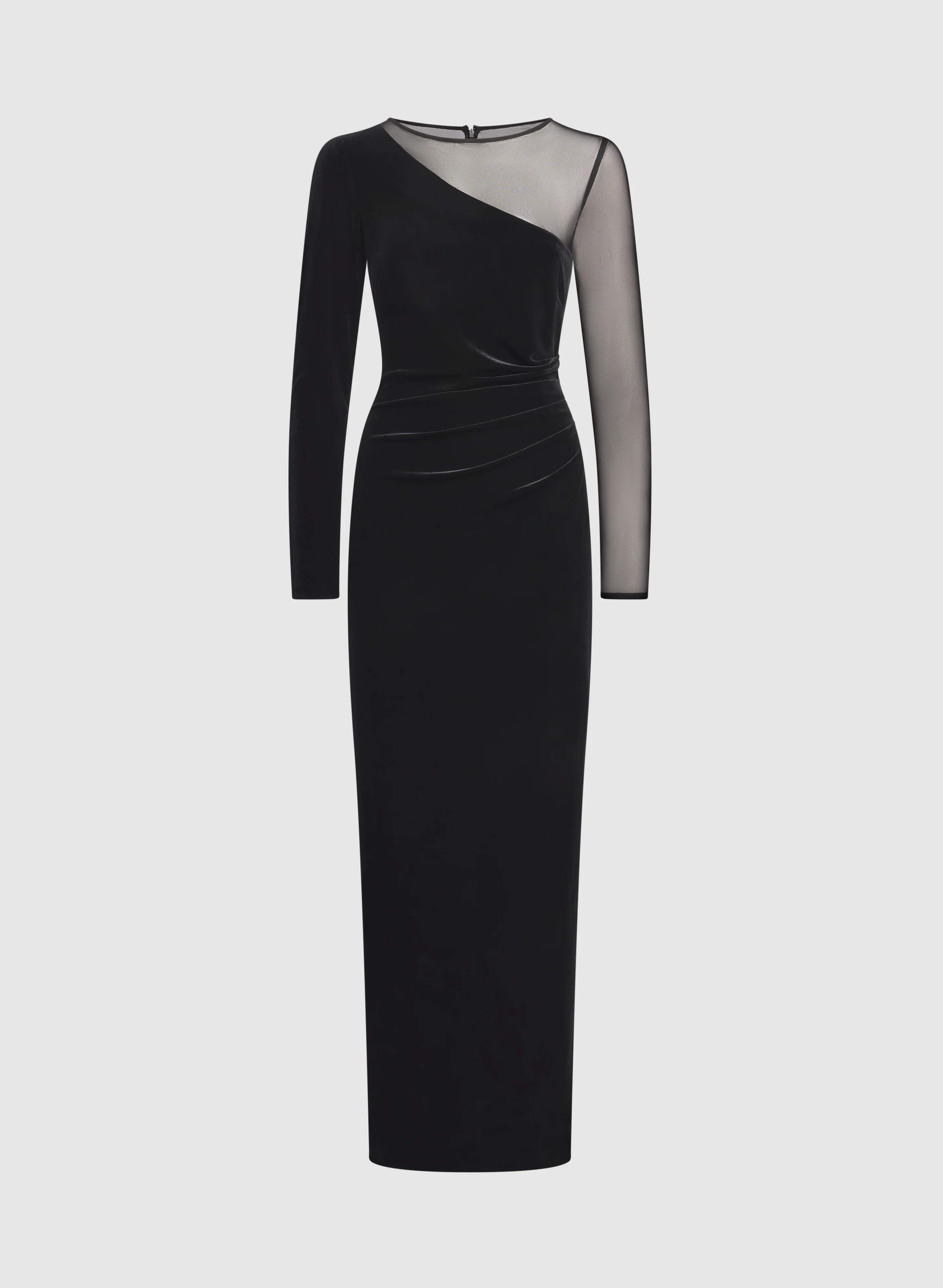 Mesh & Velvet Dress - Image 5