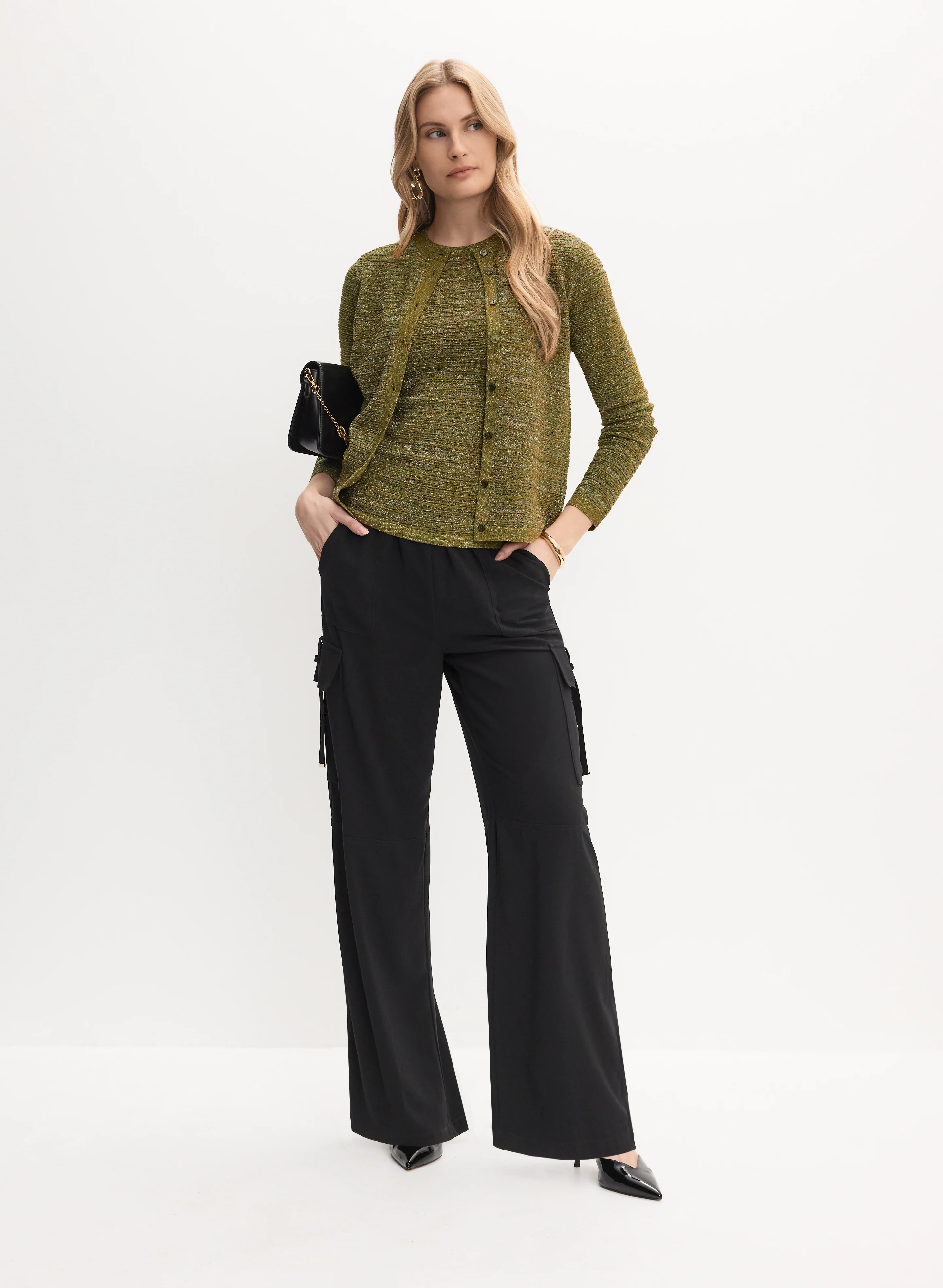 Metallic Lurex Cardigan - Image 3