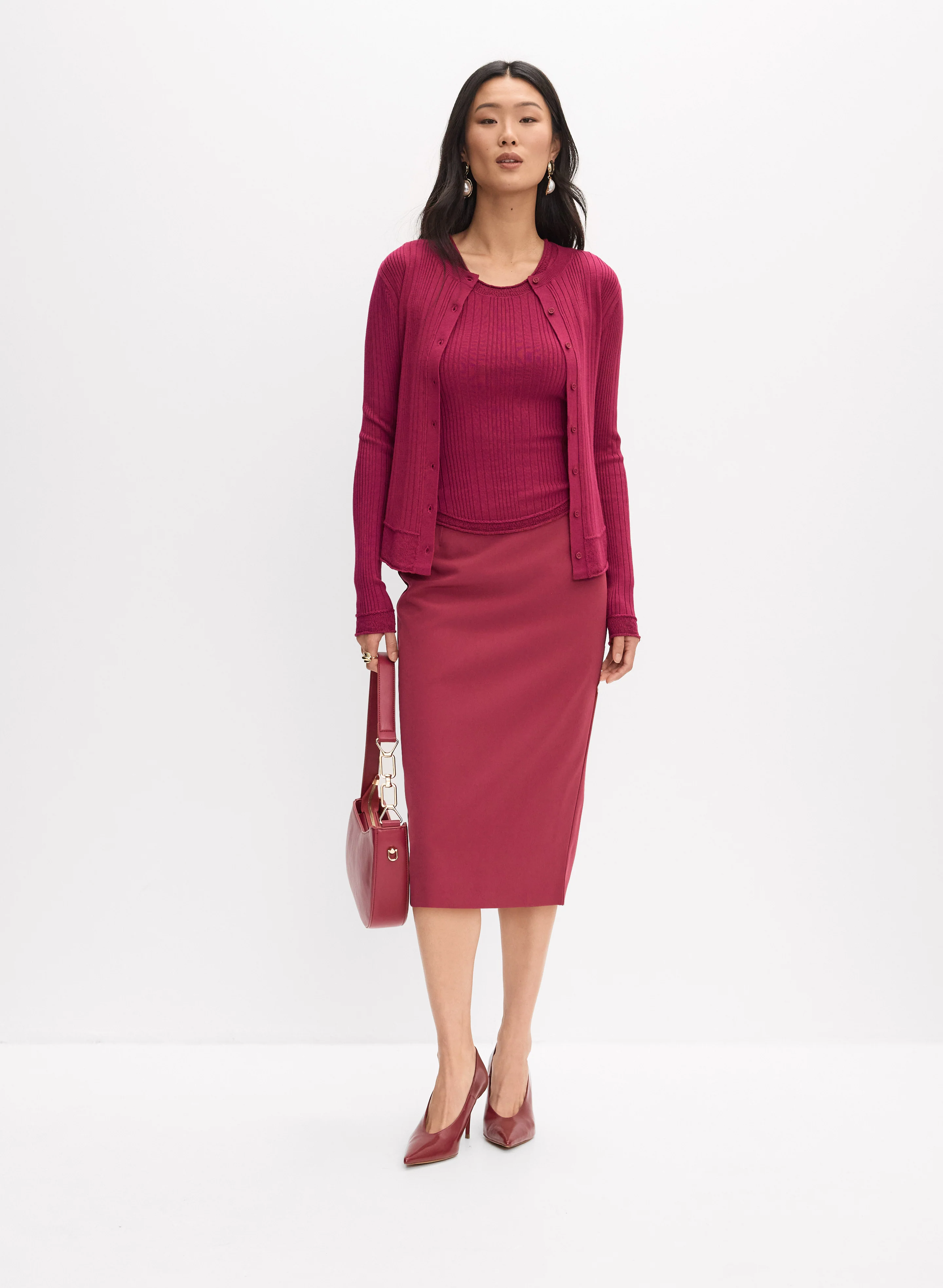 Midi Pencil Skirt - Image 3