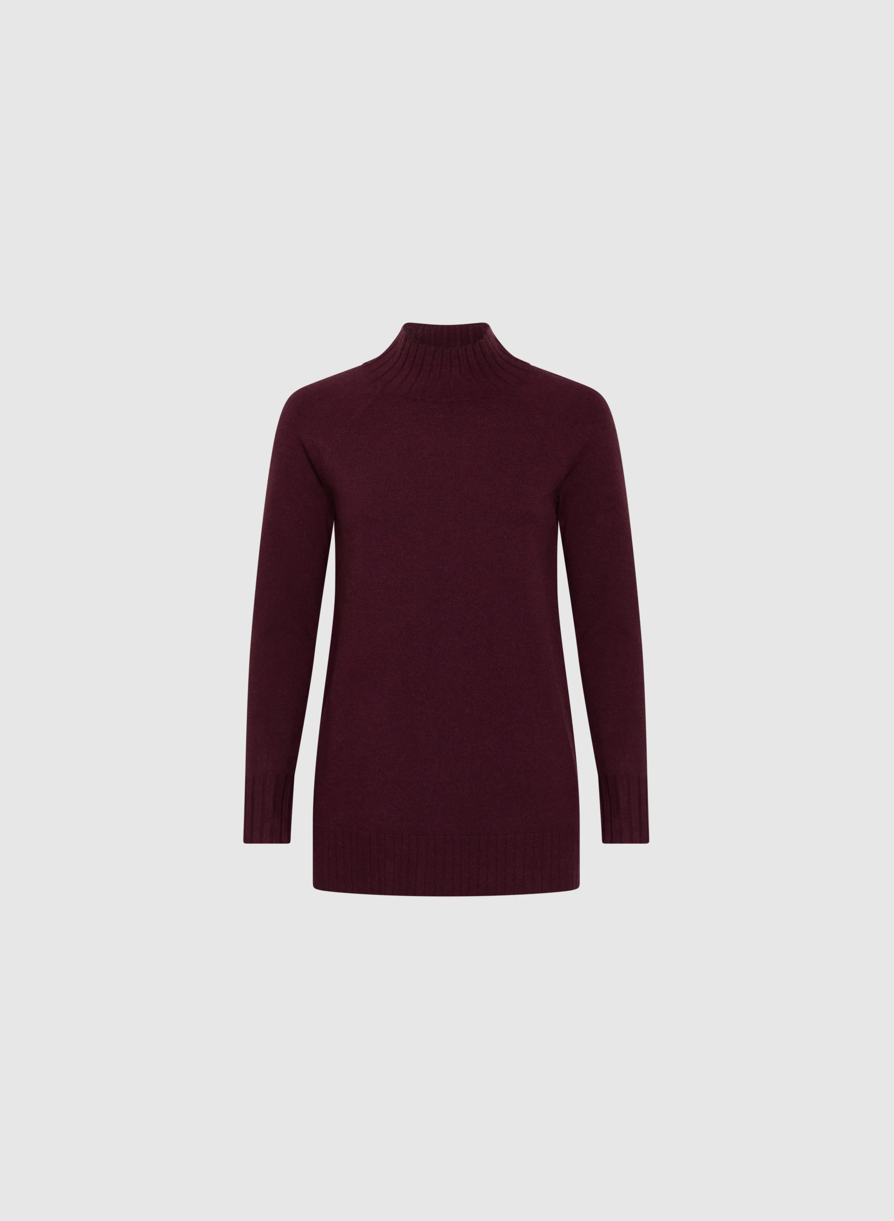 Mock Neck Rib Knit Sweater - Image 6