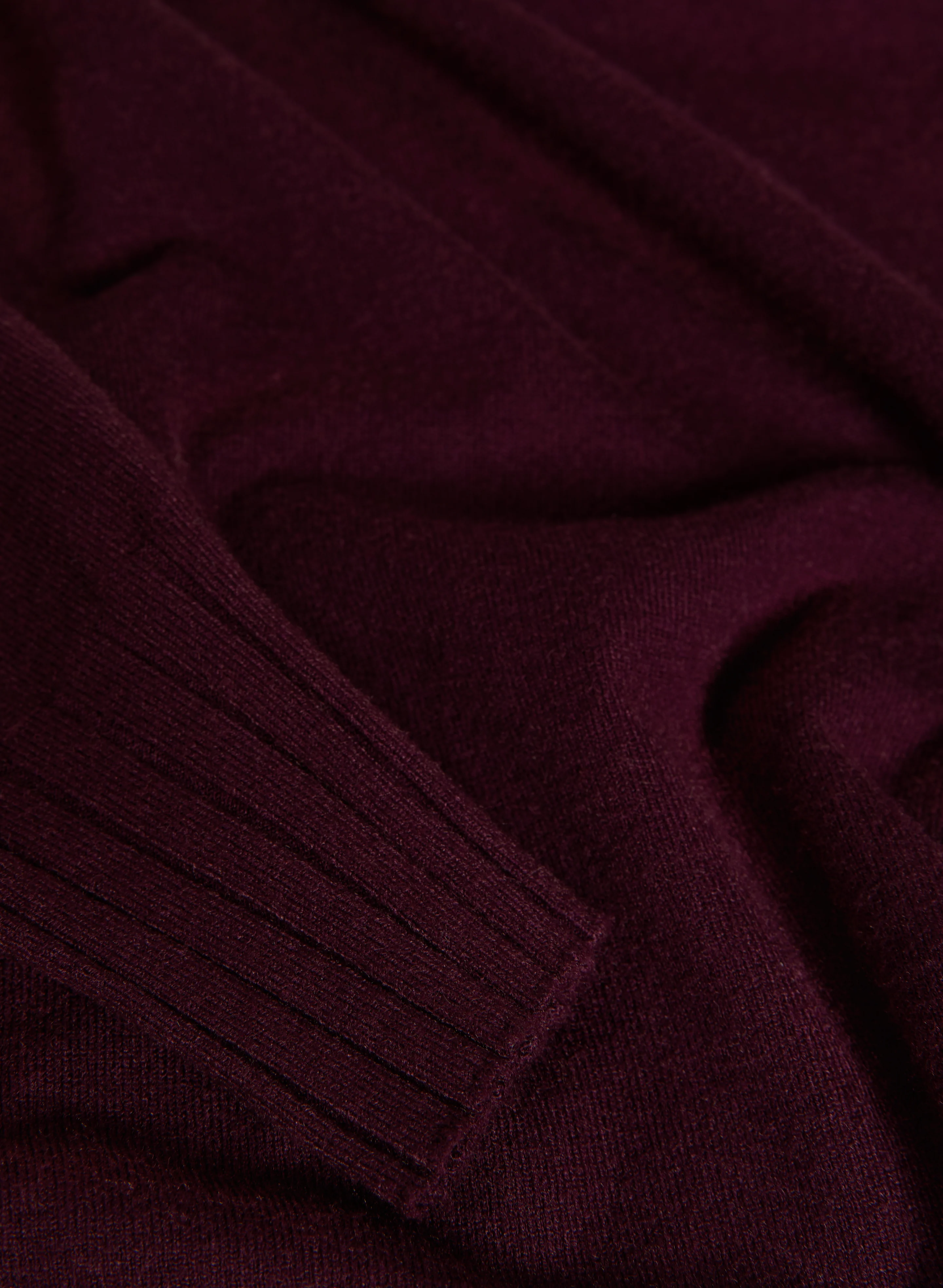 Mock Neck Rib Knit Sweater - Image 7