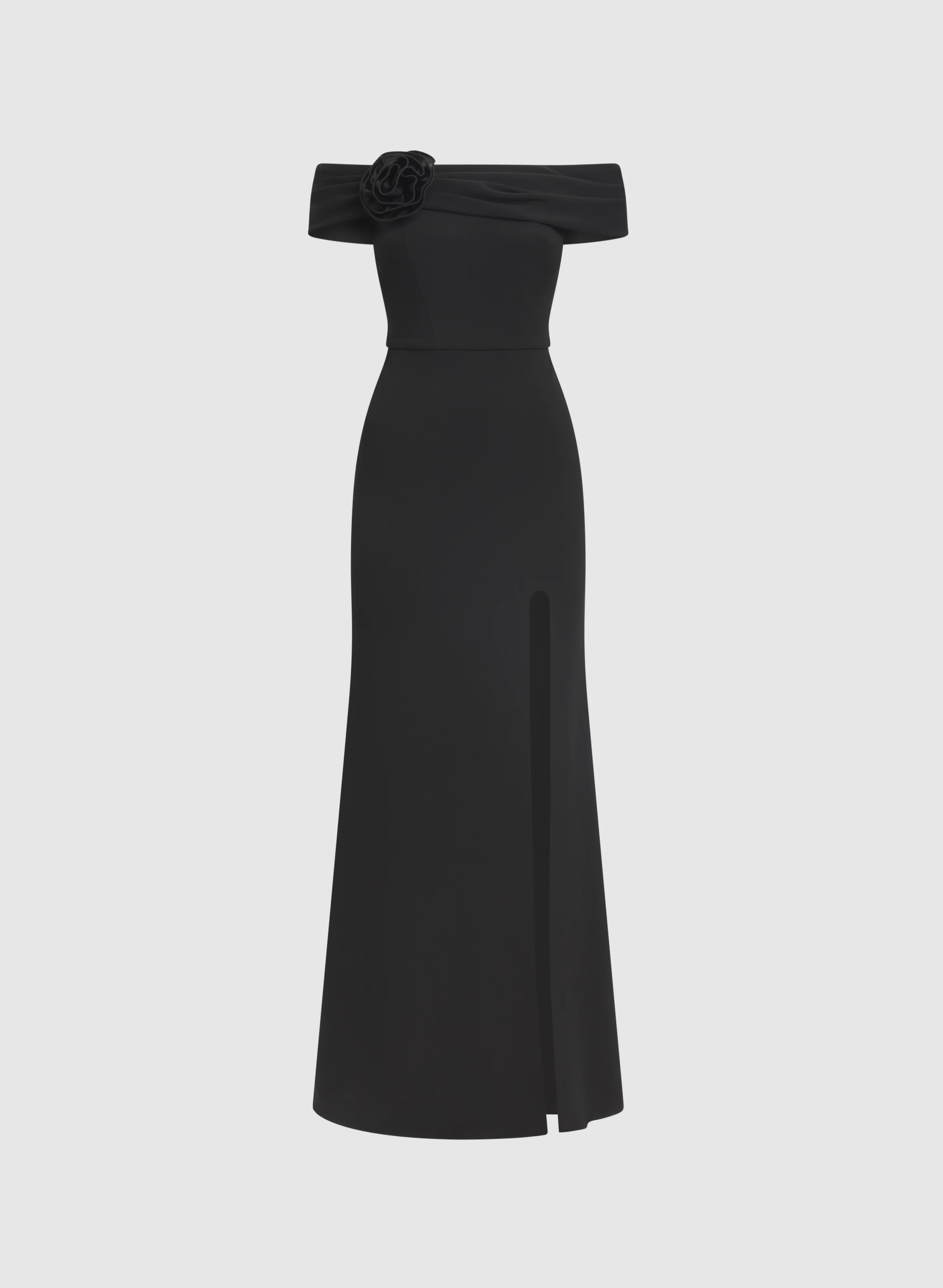 Off-Shoulder 3D Rosette Dress - Image 5