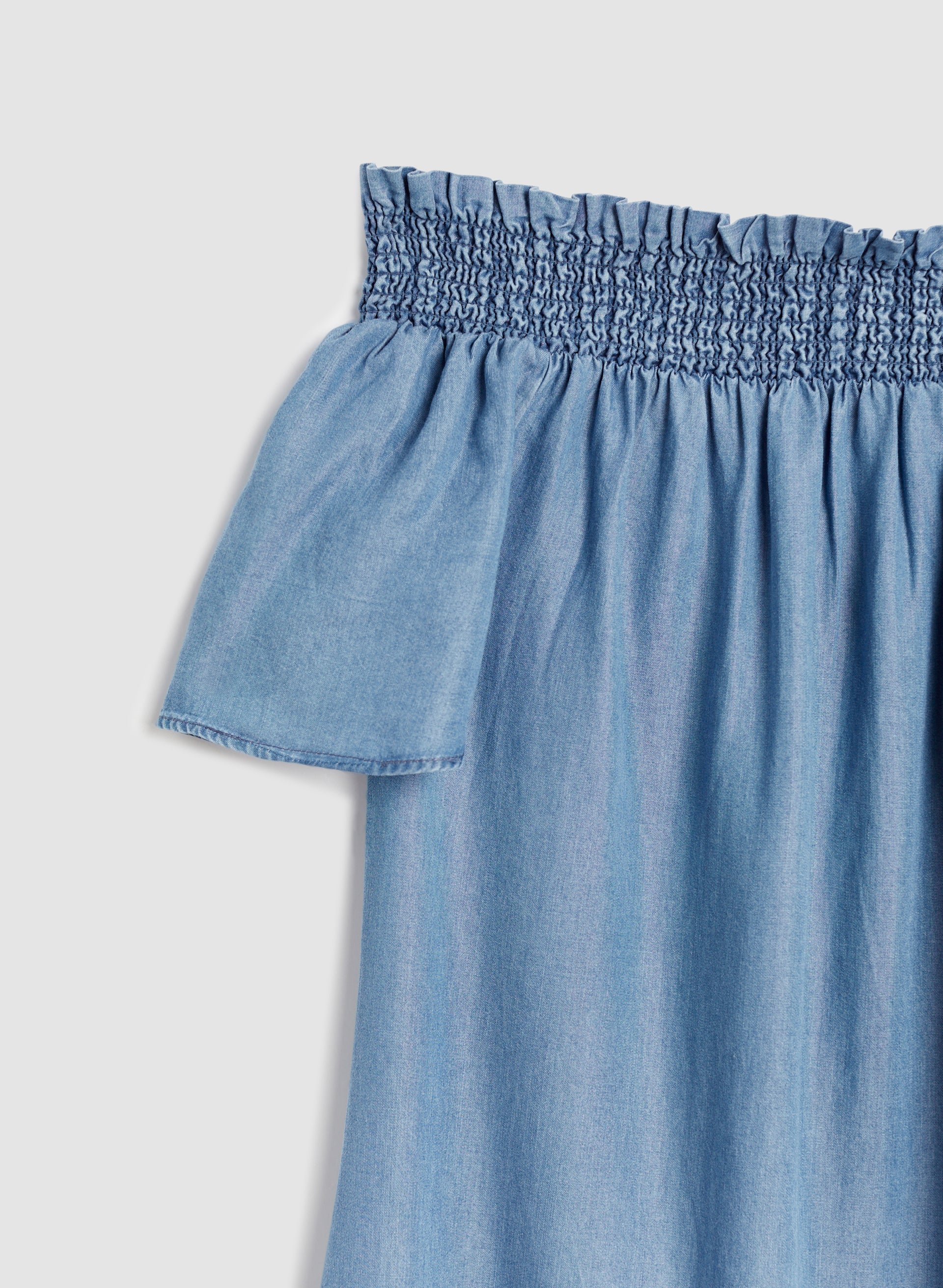 Off-the-Shoulder Tencel Dress - Image 8