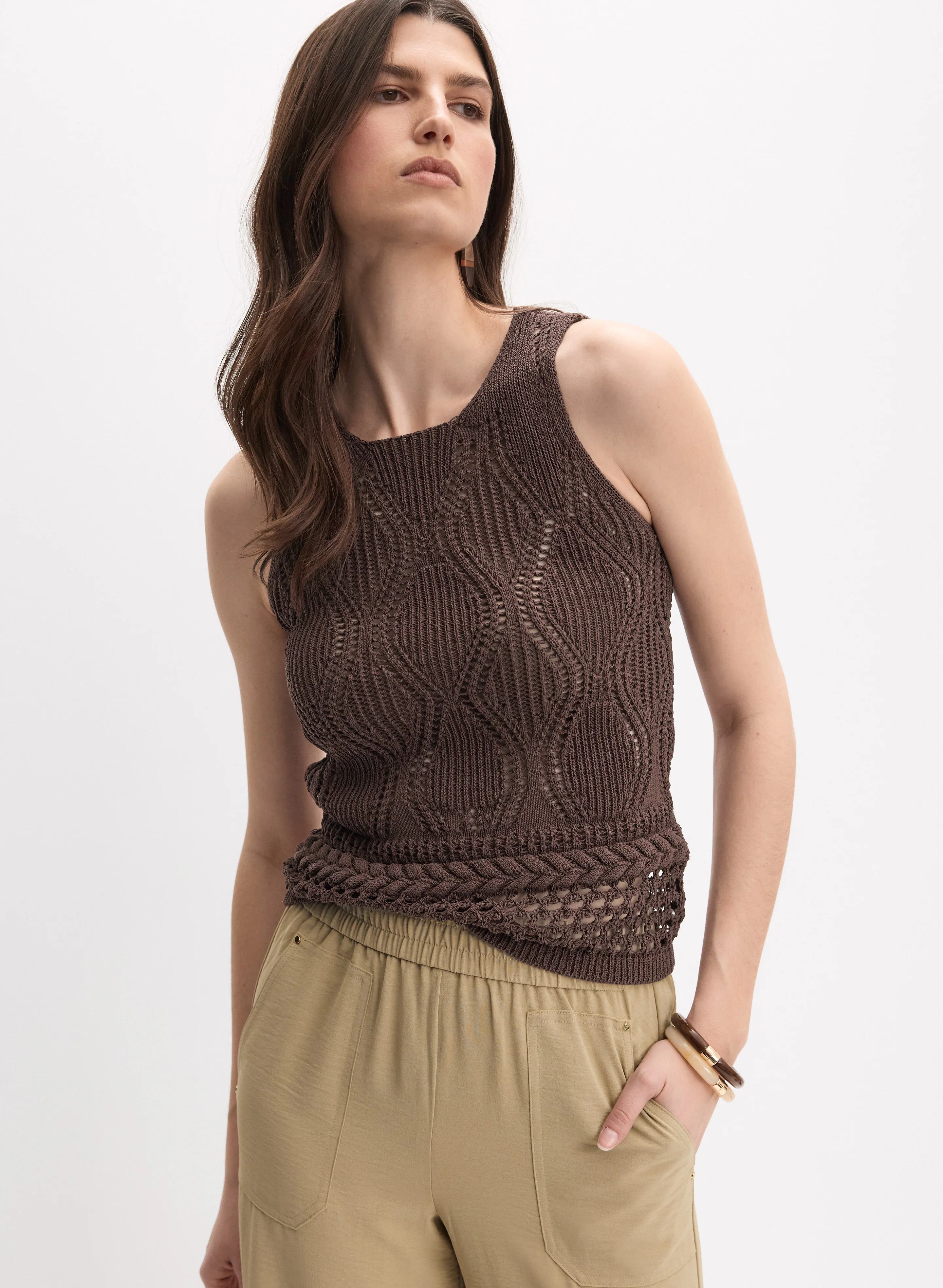 Open Knit Tank