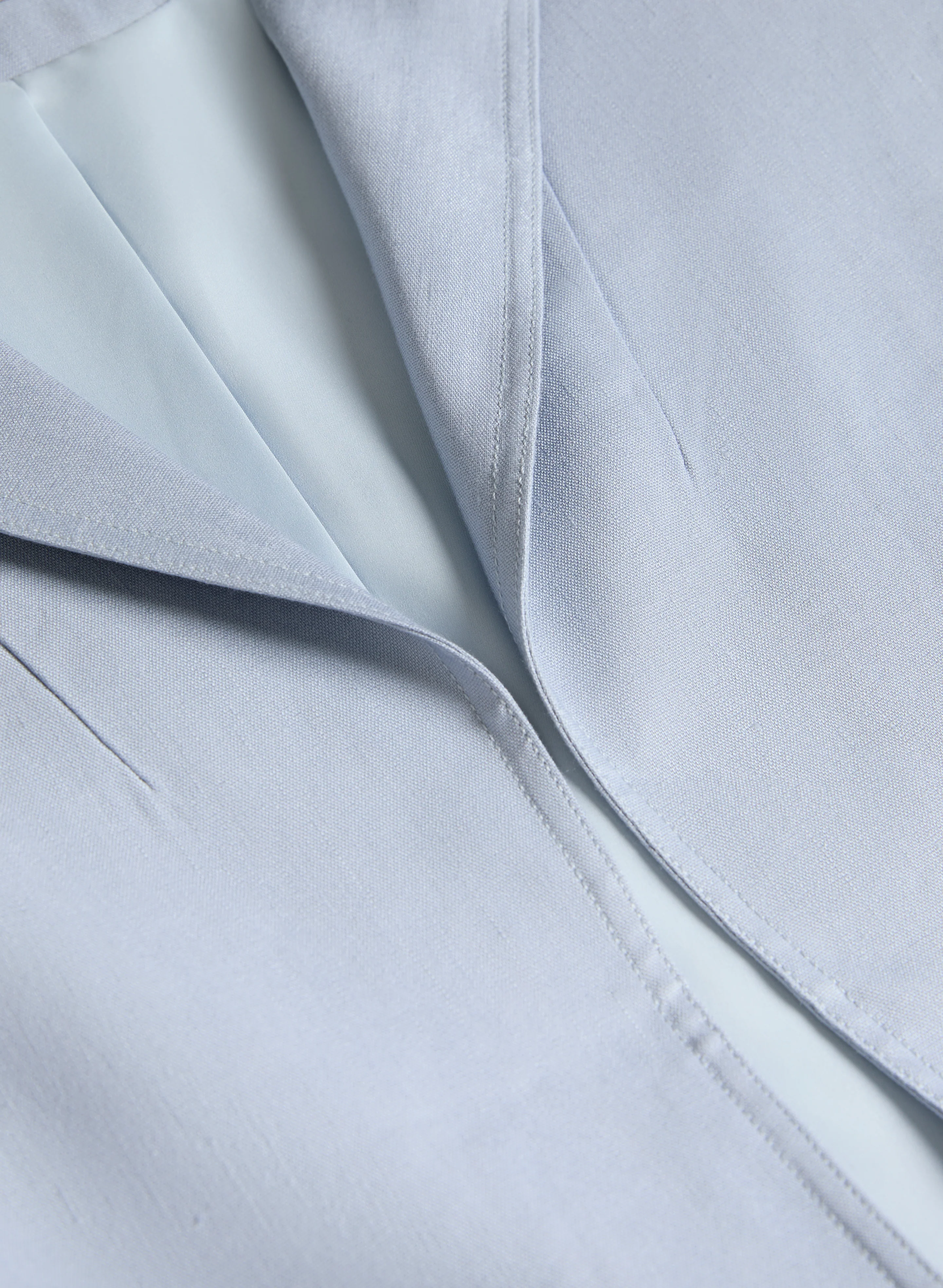 Open Linen-Blend Blazer - Image 7