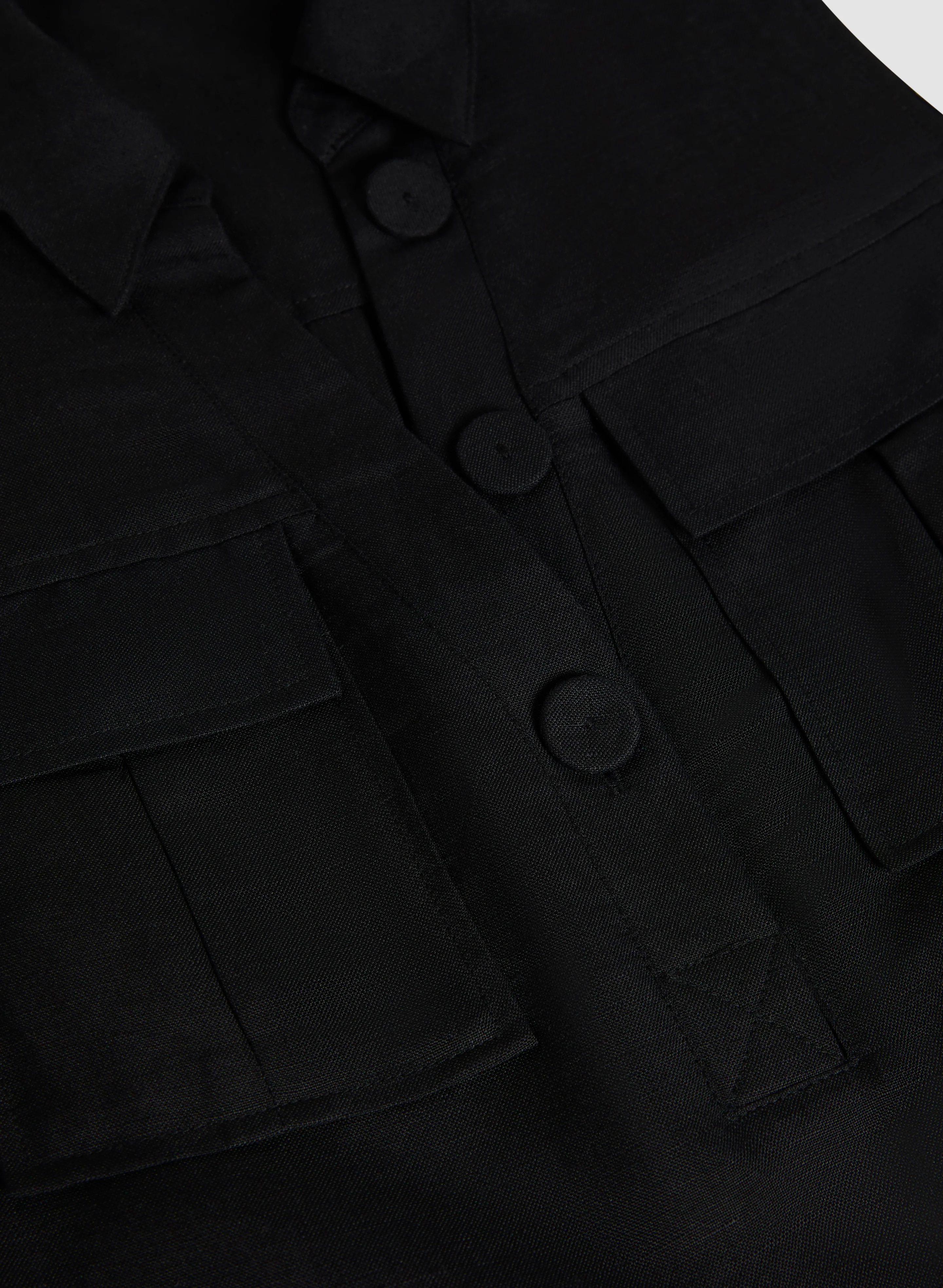 Linen-Blend Shirt Dress - Image 7
