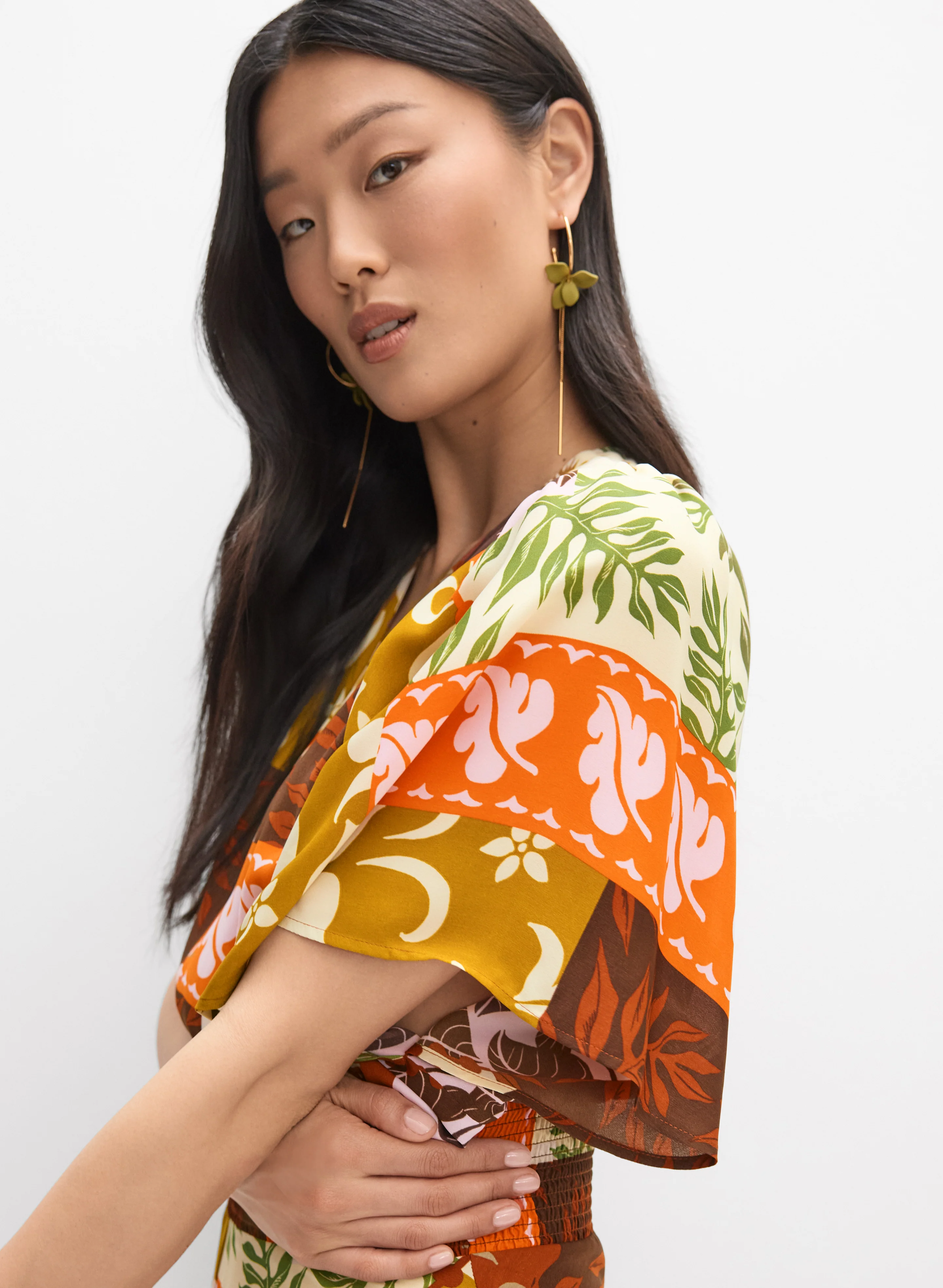 Patchwork Print Maxi Dress - Image 3