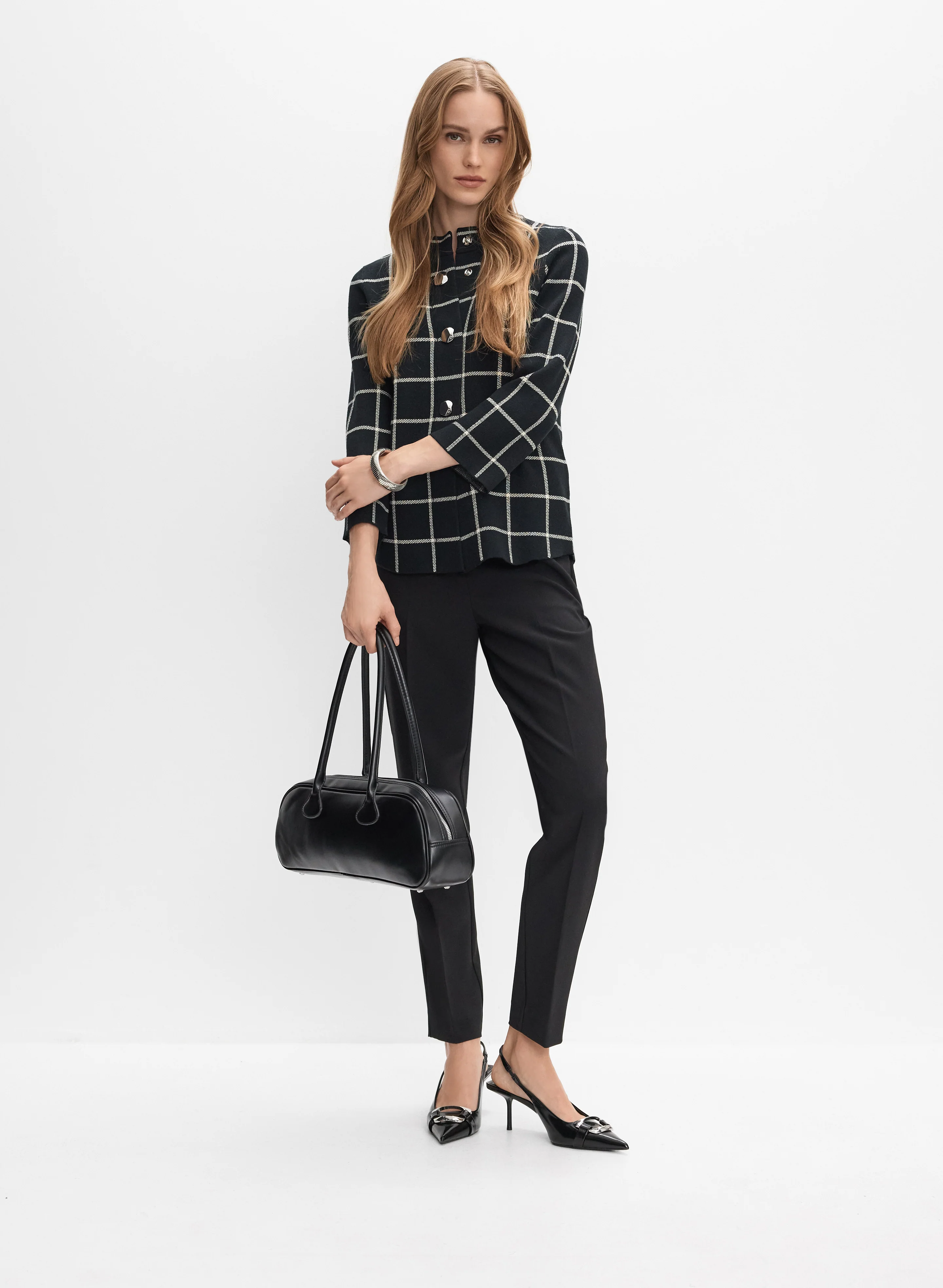 Patterned Jacquard Cardigan - Image 3