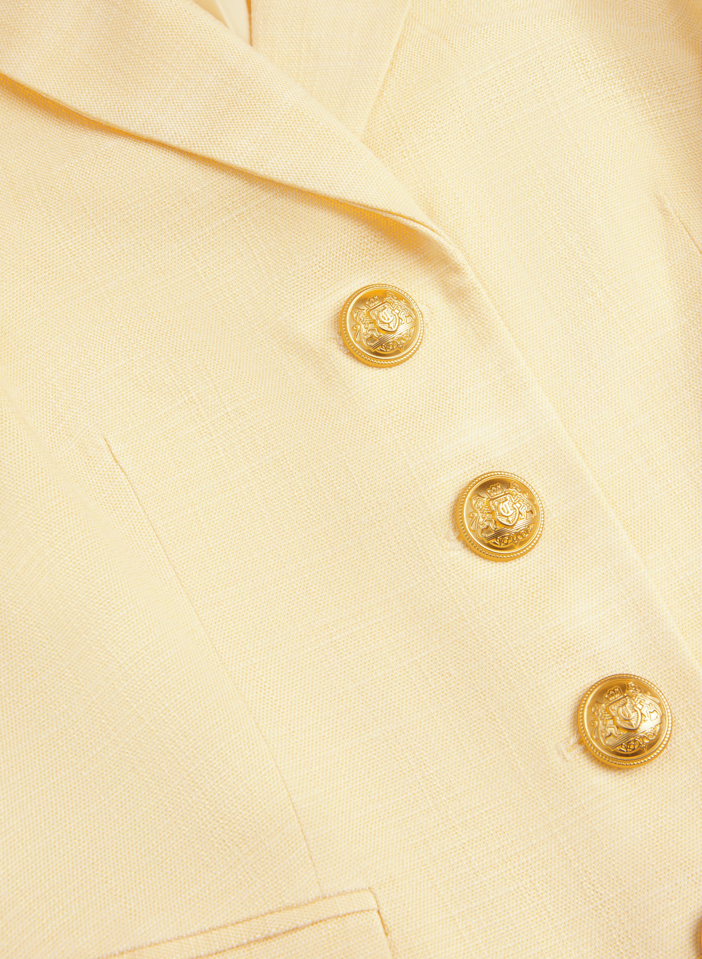 Peaked Lapel Button Vest - Image 6