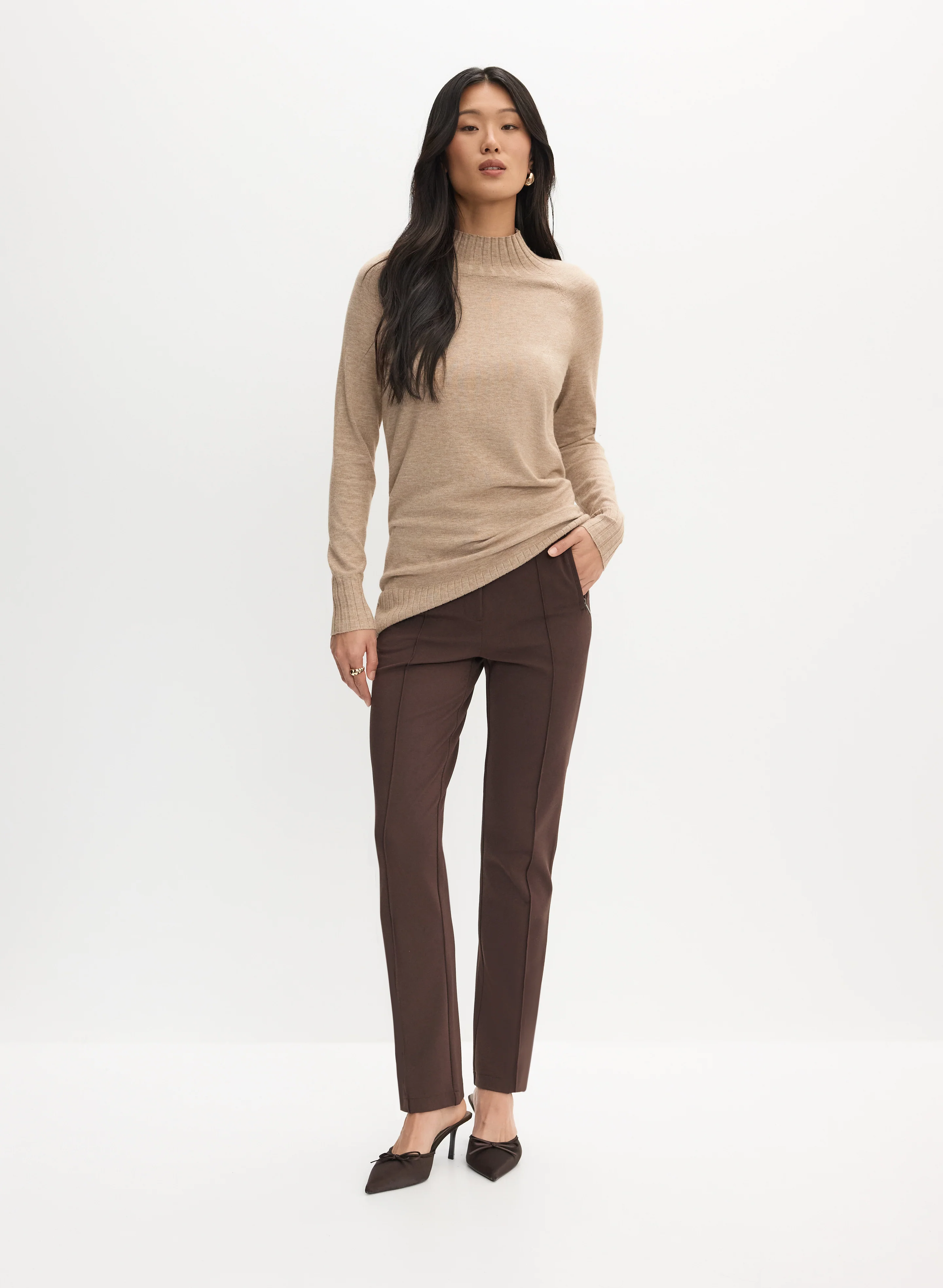 Pintuck Straight-Leg Pants - Image 5