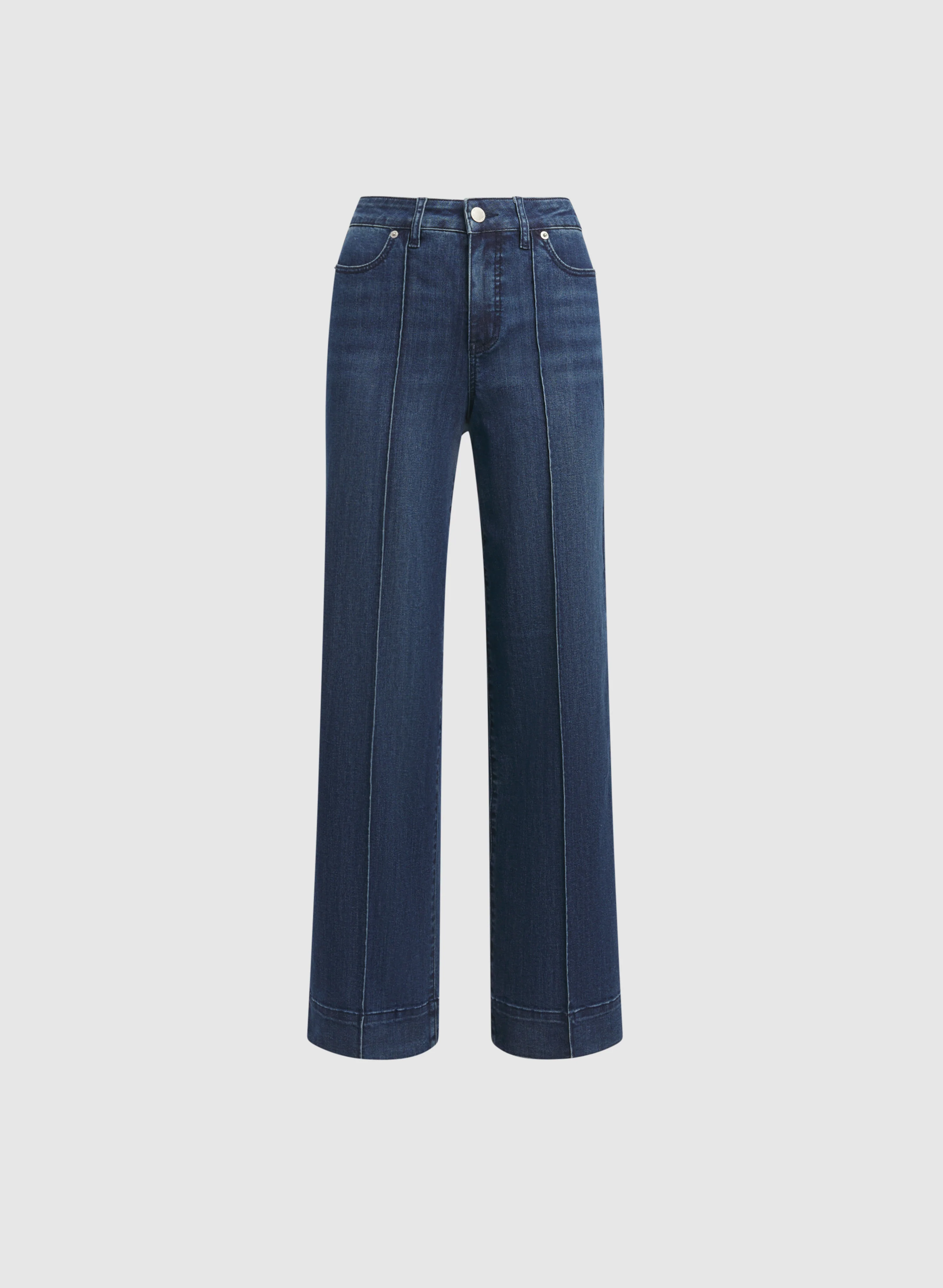 Pintuck Wide-Leg Jeans - Image 6