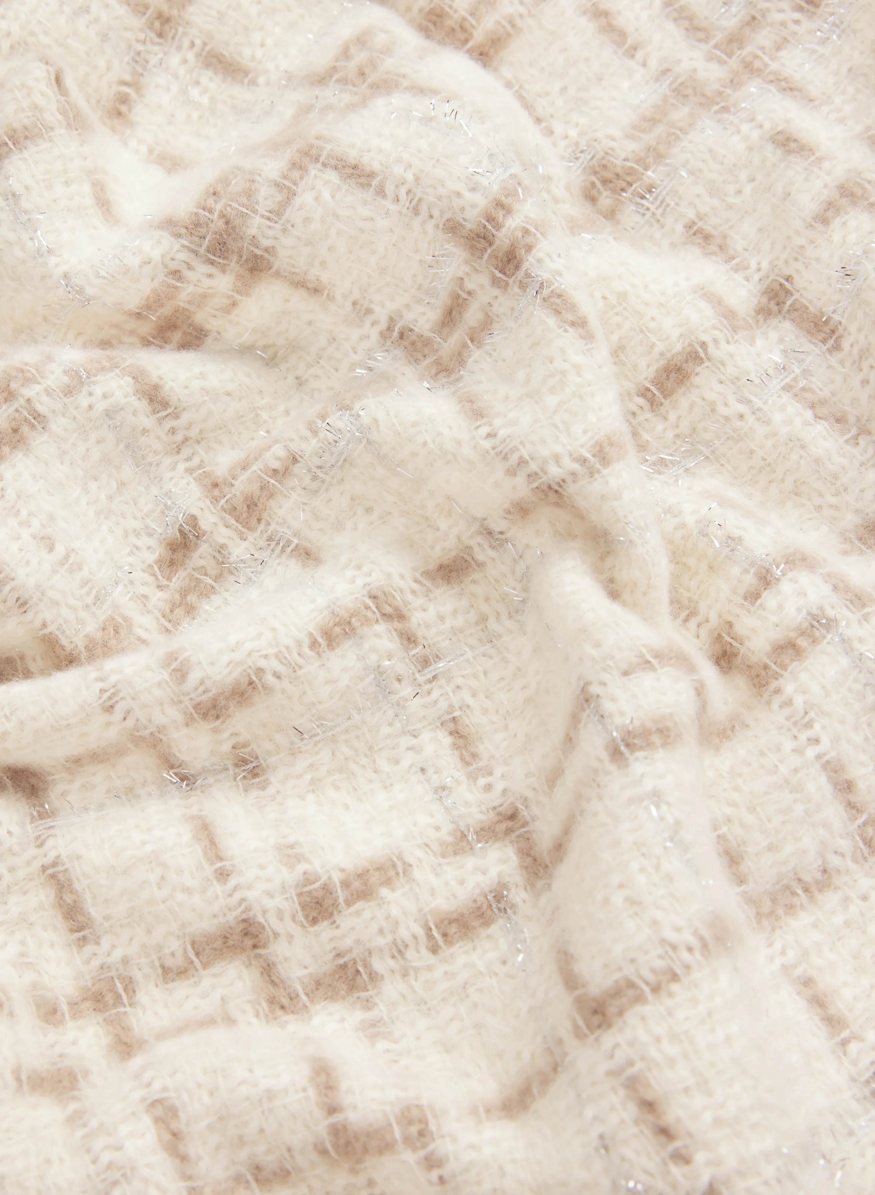 Plaid Lurex Scarf - Image 2