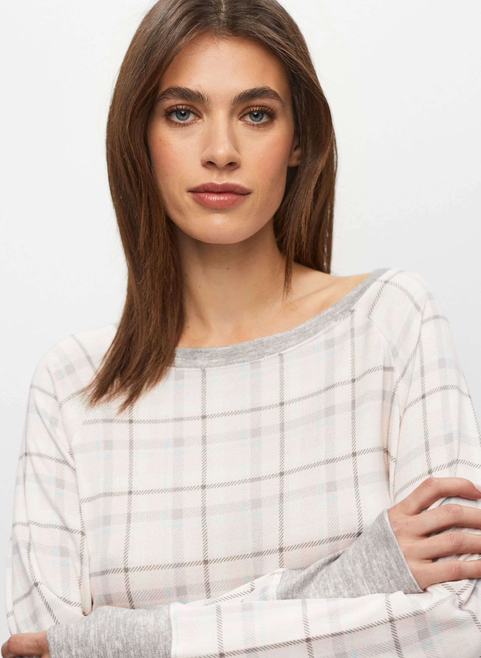 Plaid Motif Sleepshirt - Image 3