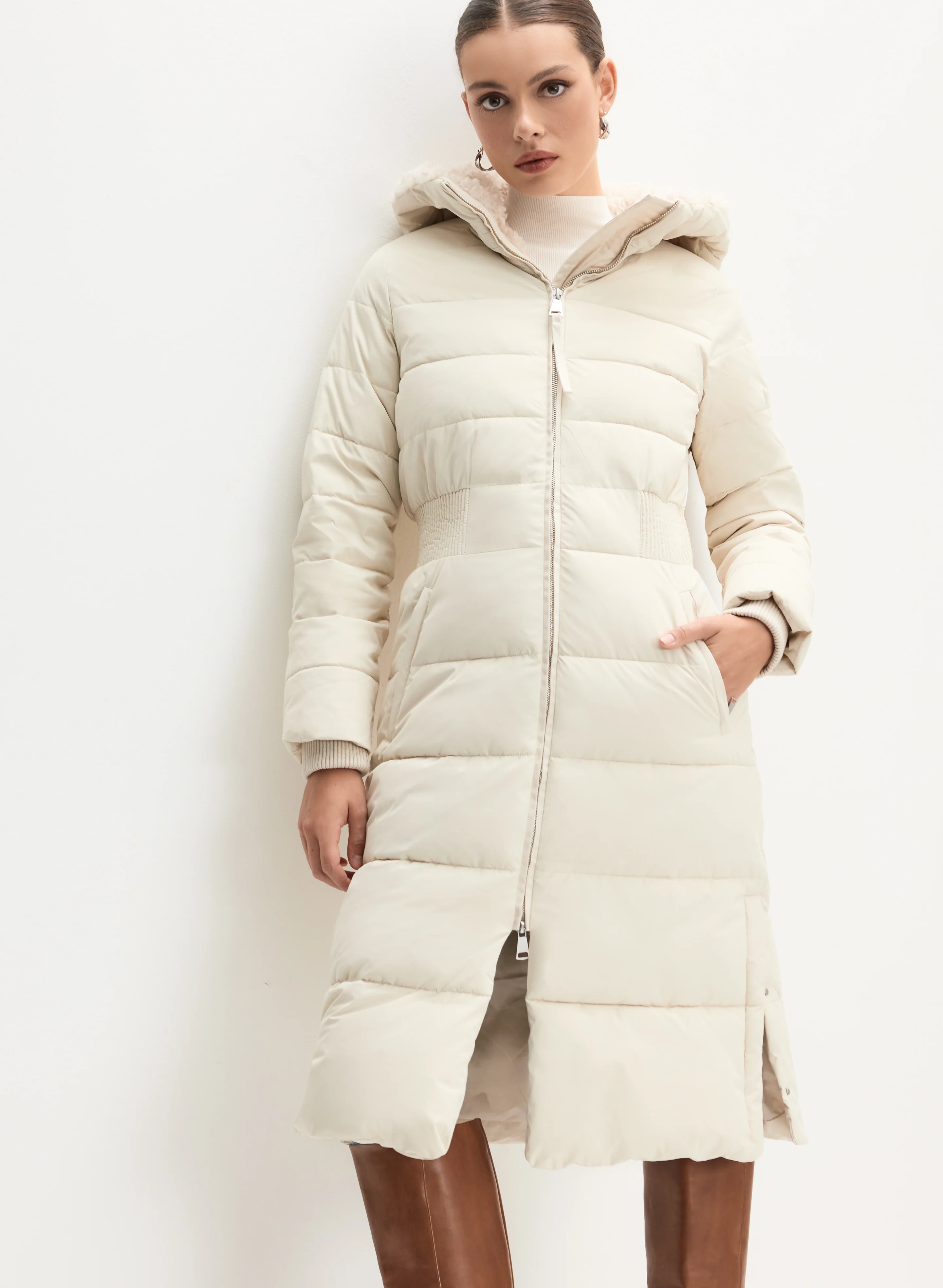 Quilted Puffer Coat - Image 2
