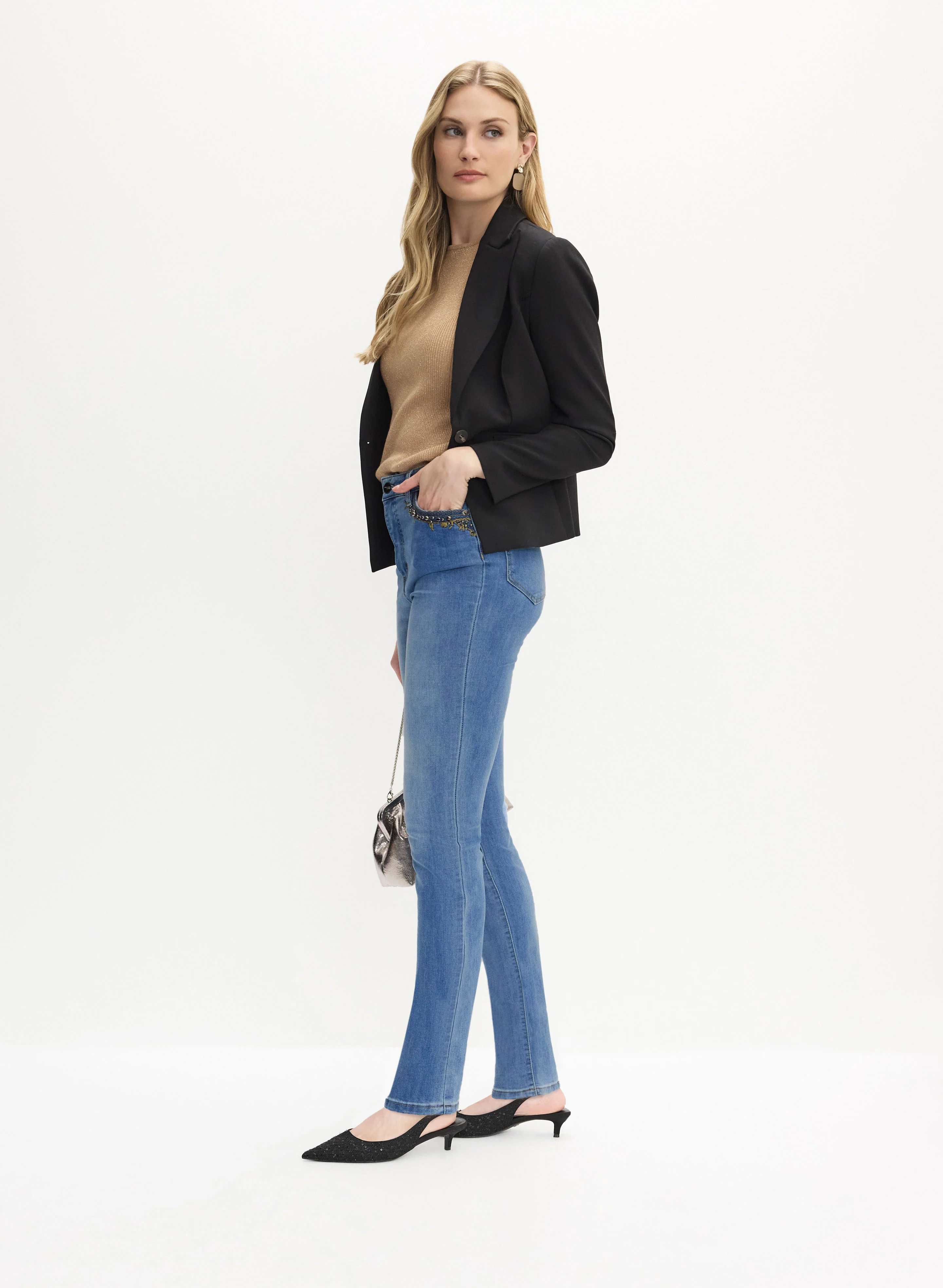 Essential Bead Embellished Jeans - Image 5