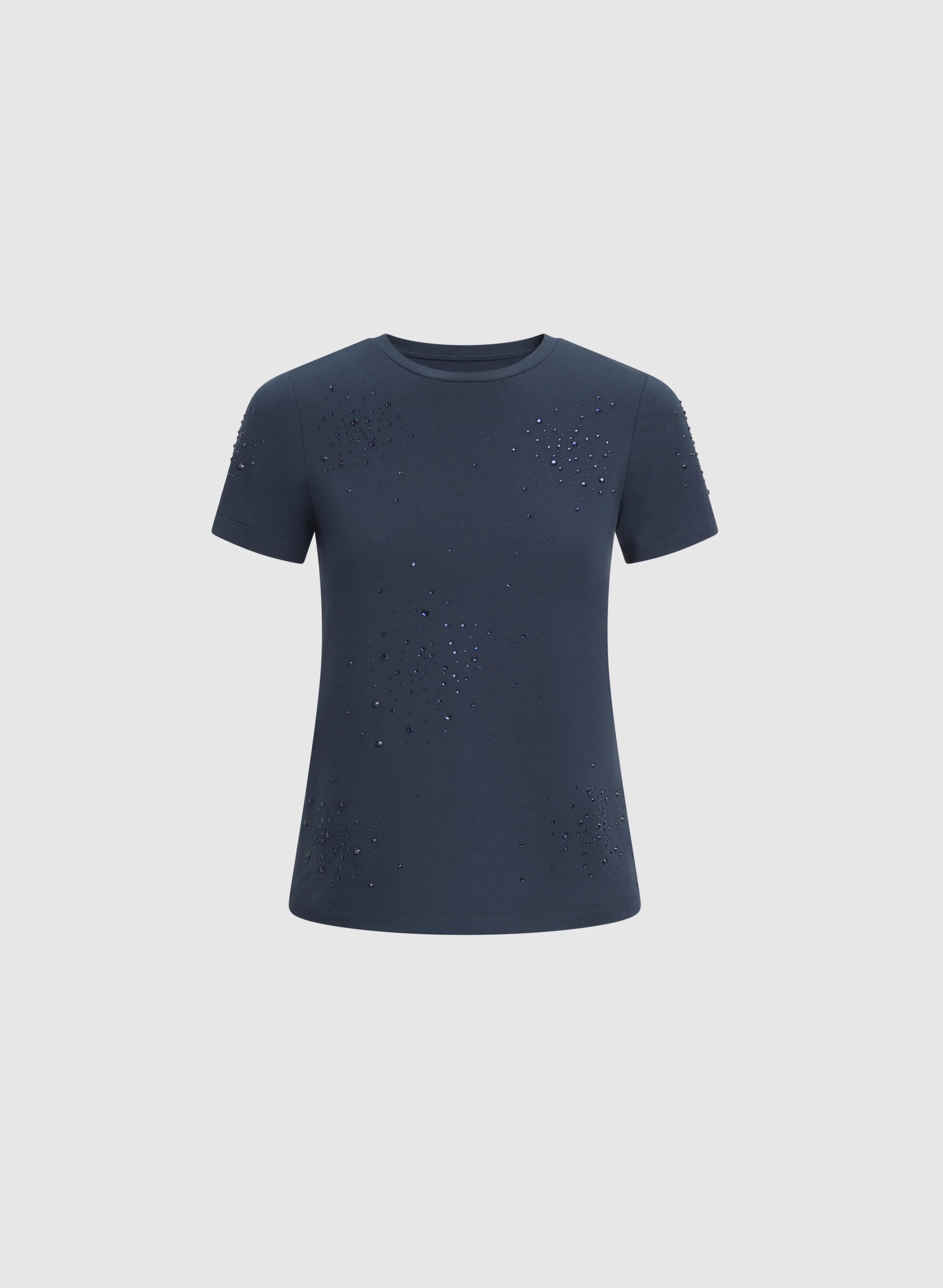 Rhinestone Detail T-Shirt - Image 6