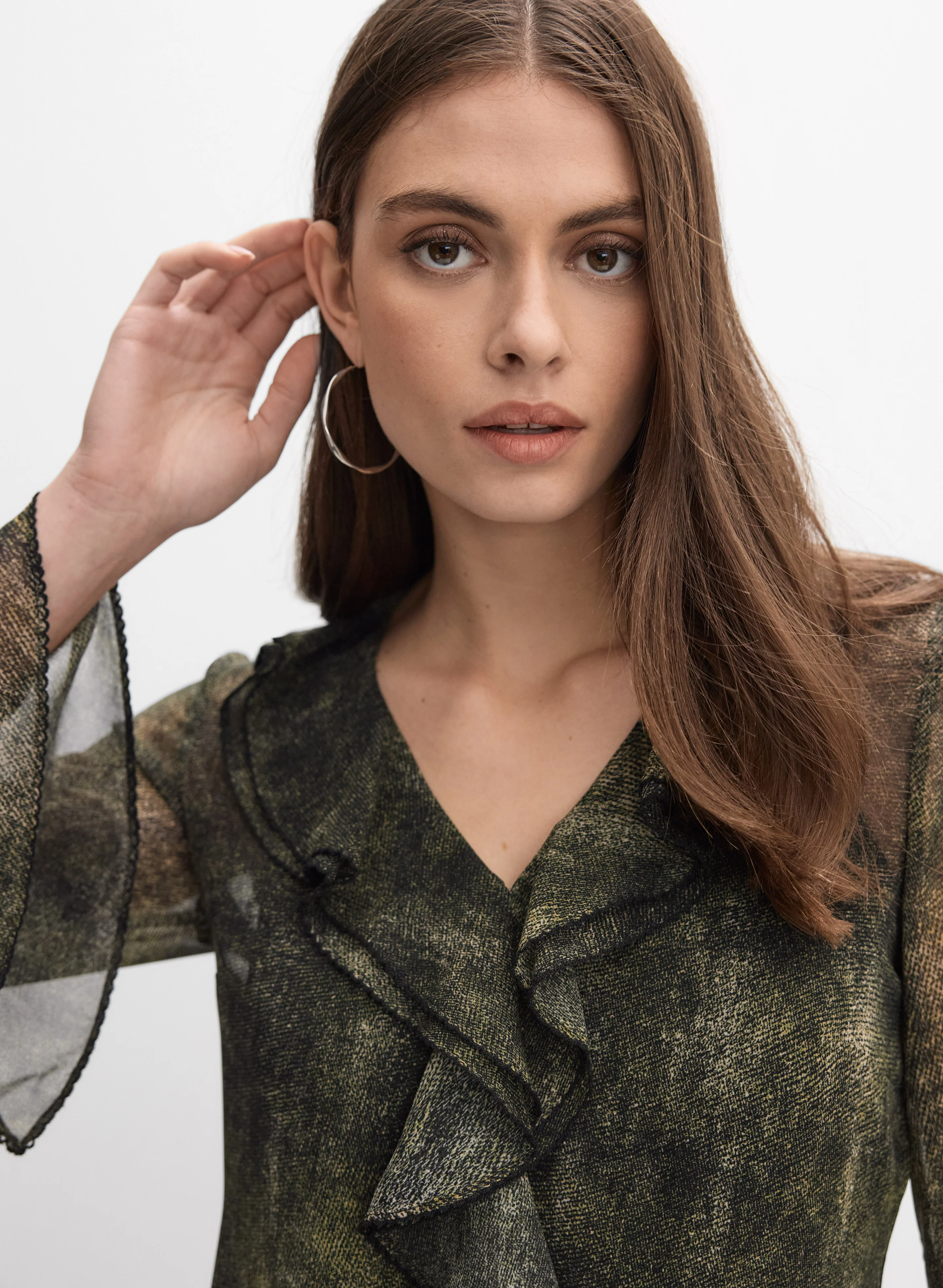 Ruffle Front Blouse - Image 2