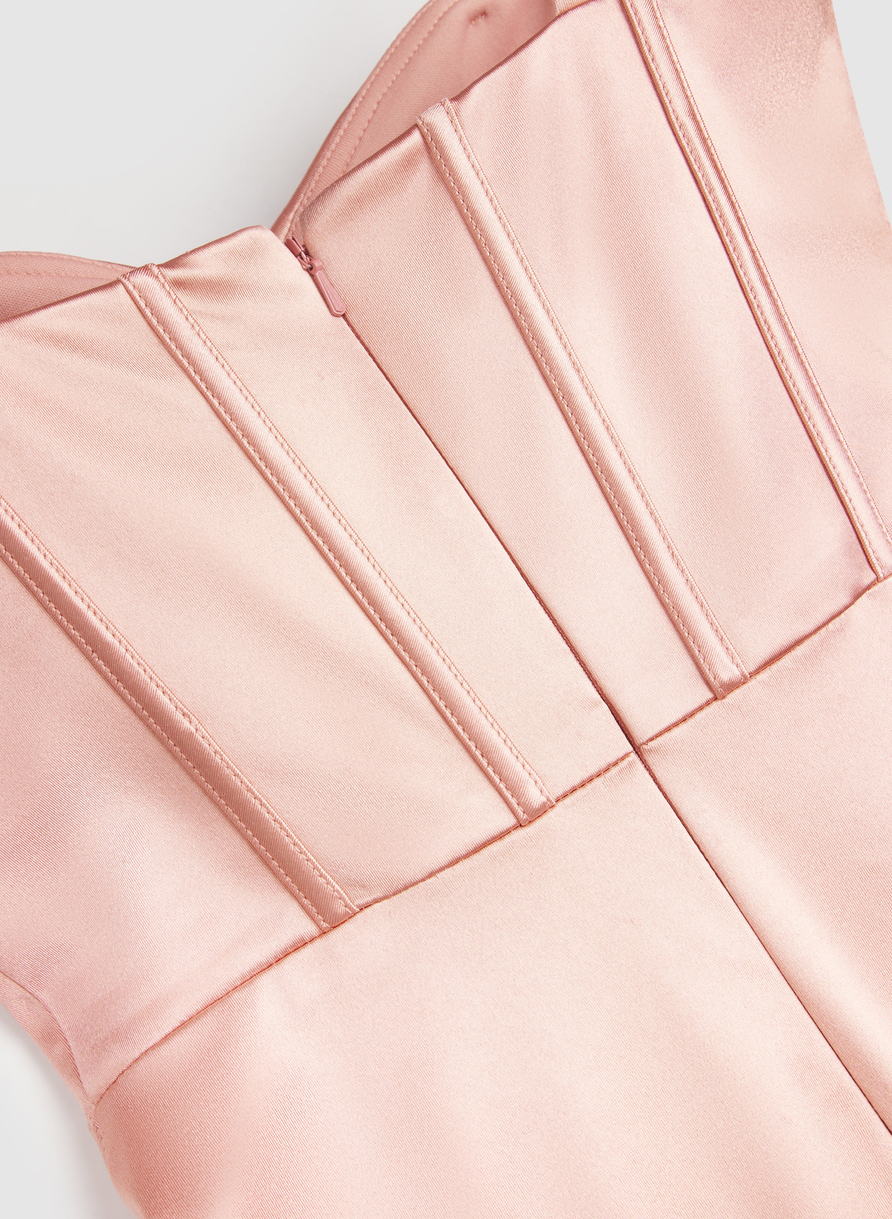 Satin Cut-Out Detail Dress - Image 6