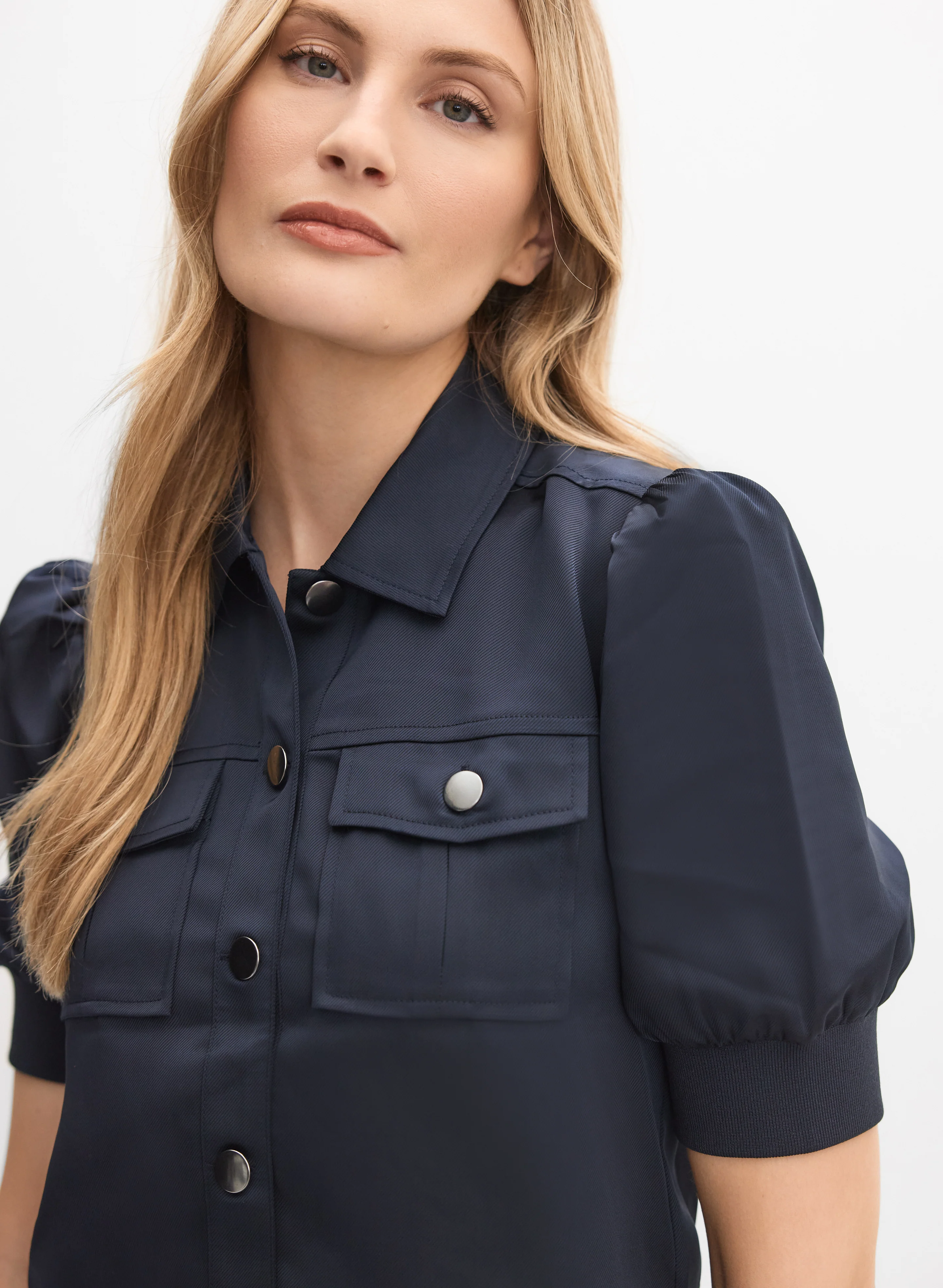 Satin Puff Sleeve Jacket - Image 5