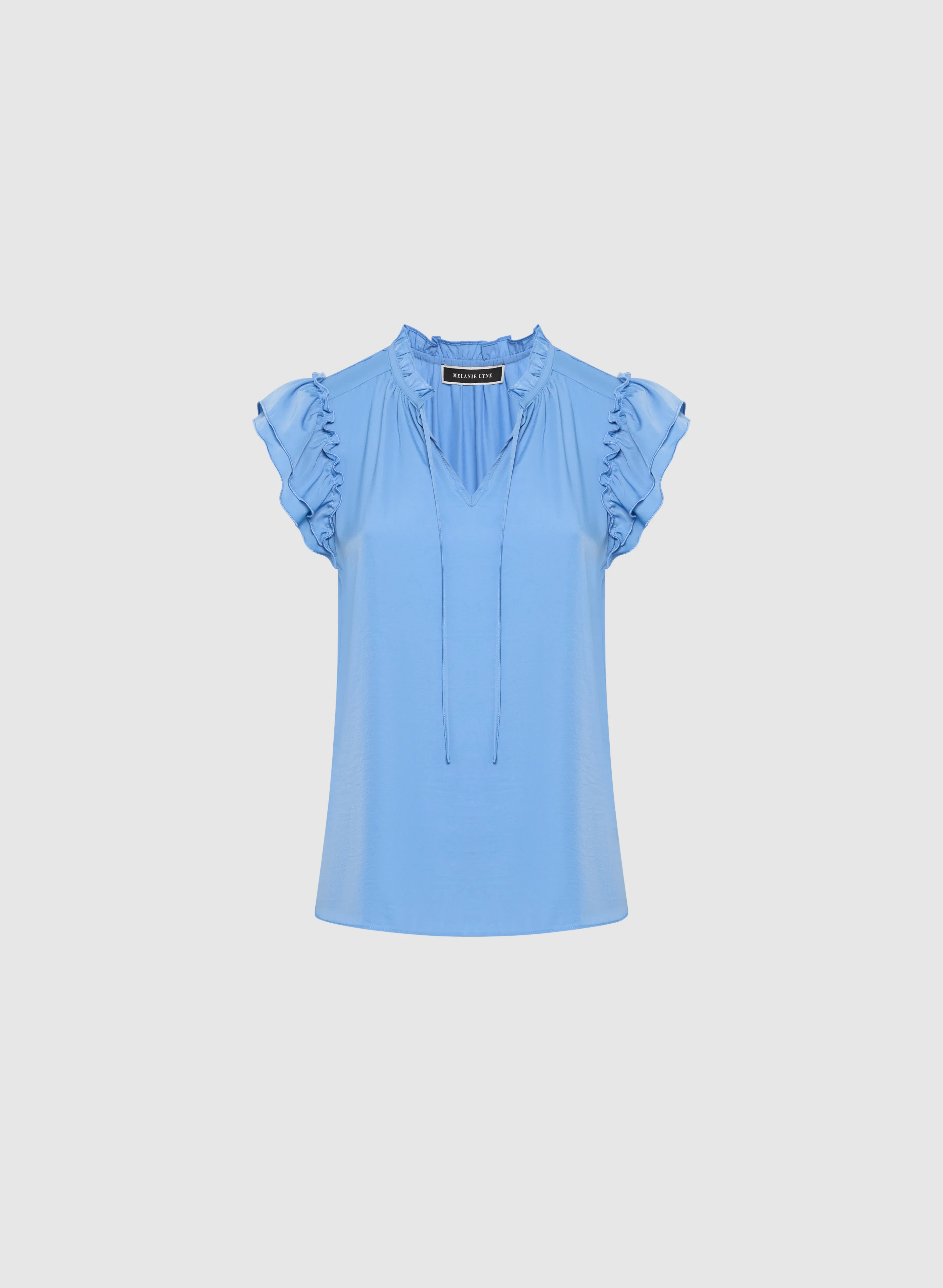 Satin Ruffle Blouse - Image 5
