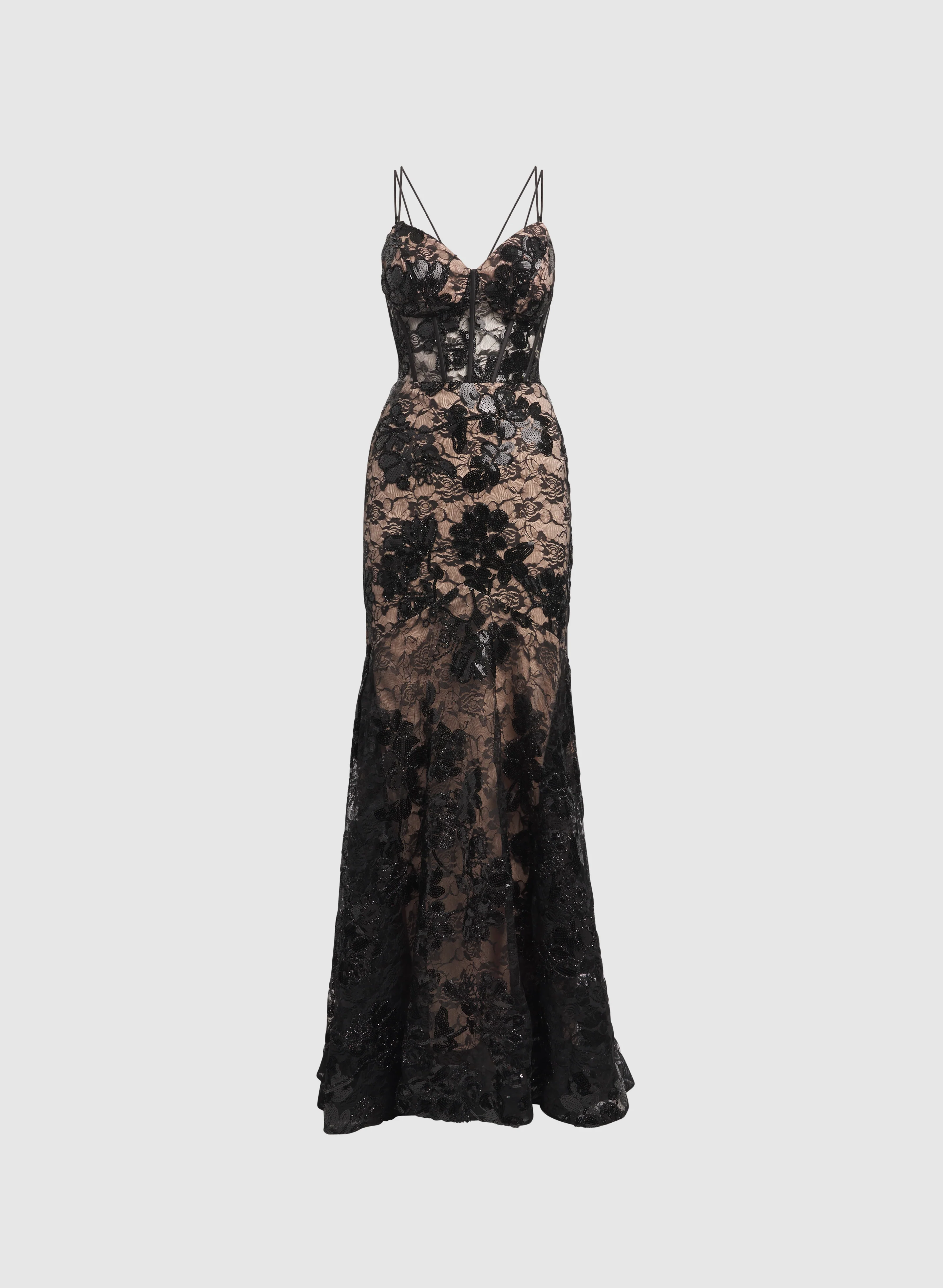 Sequin Lace Dress - Image 5